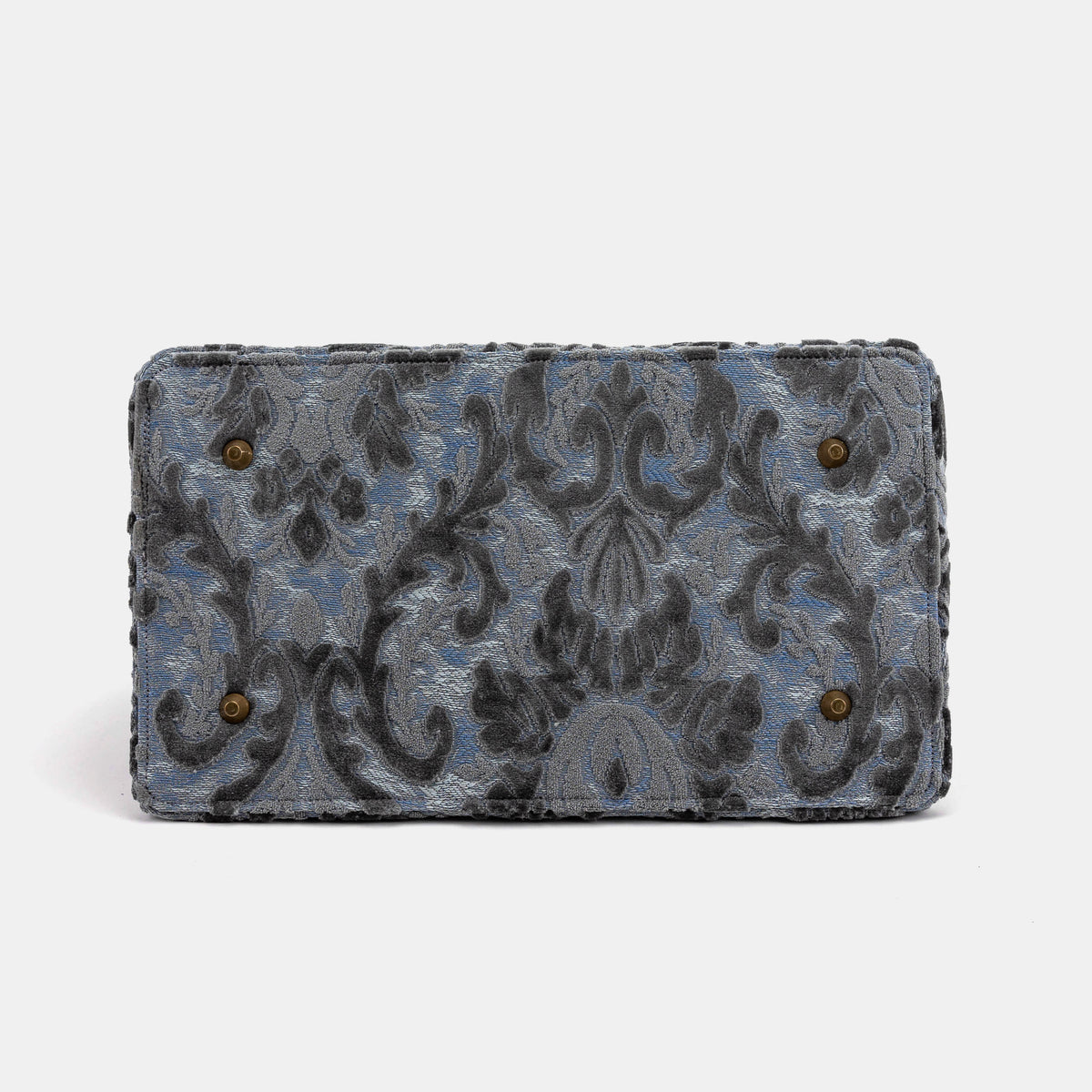 Burnout Velvet Steel Blue Celine Carpet Gladstone Bag of America bottom
