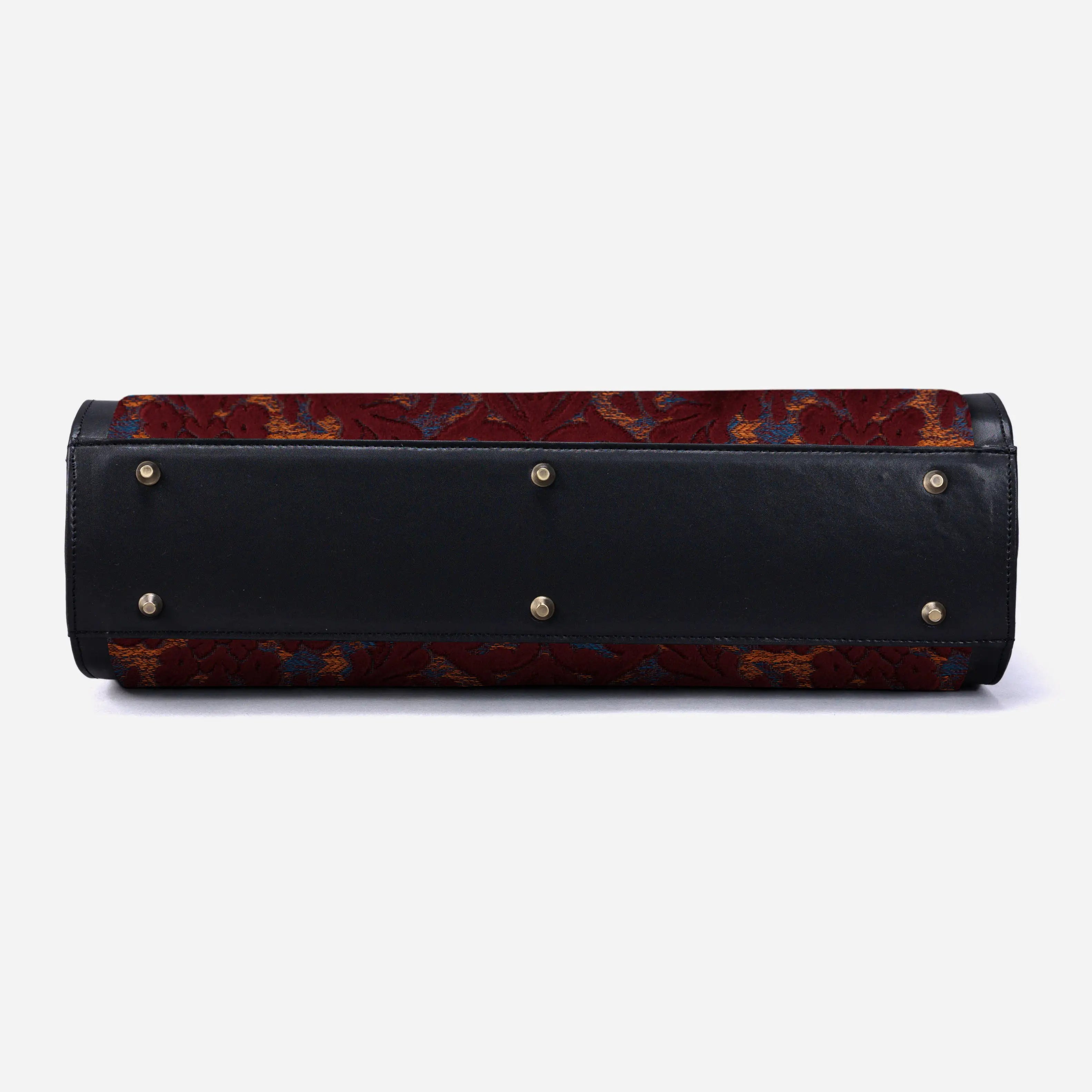 Burnout Velvet Wine Business Tote of America bottom
