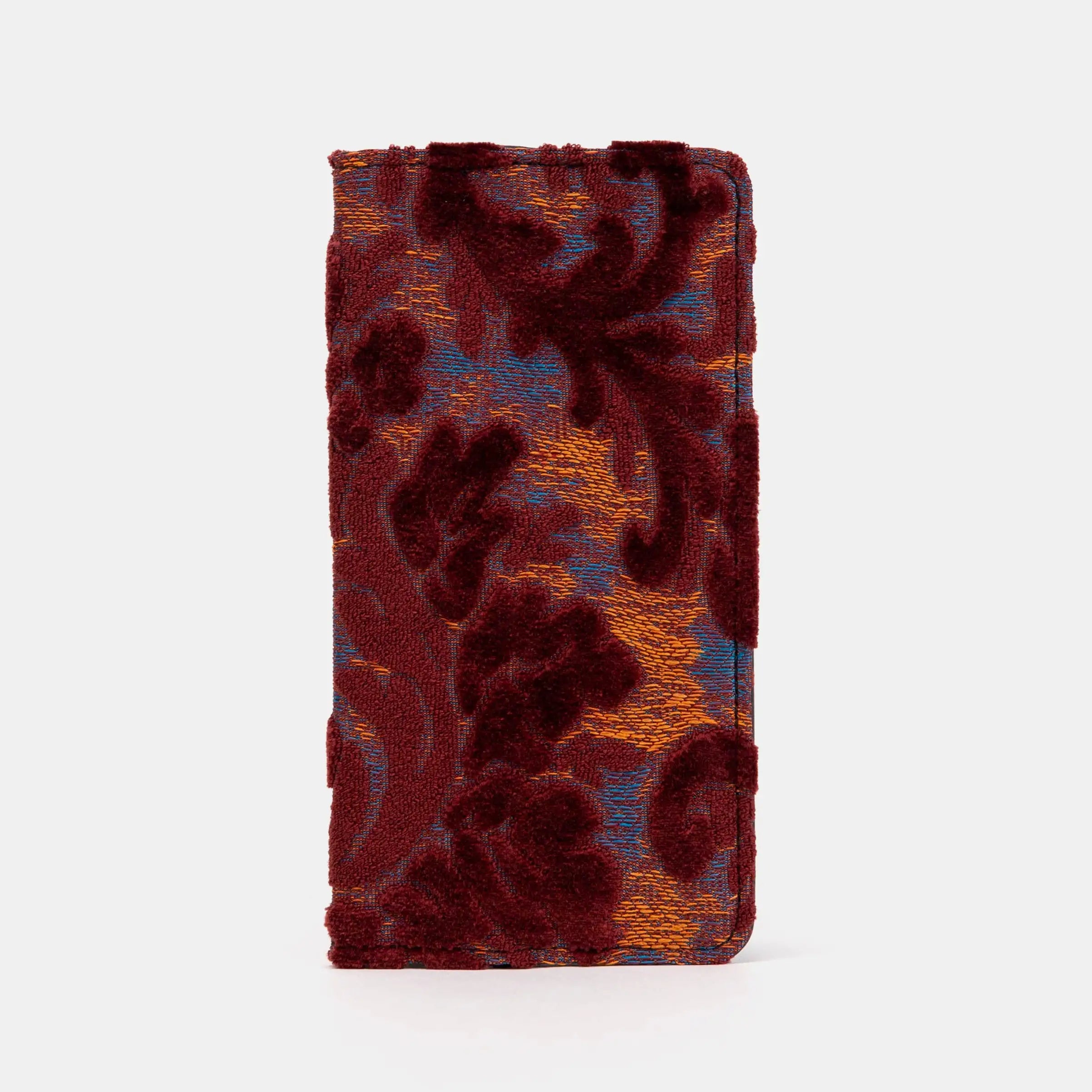 Burnout Velvet Wine Checkbook Cover of America overview