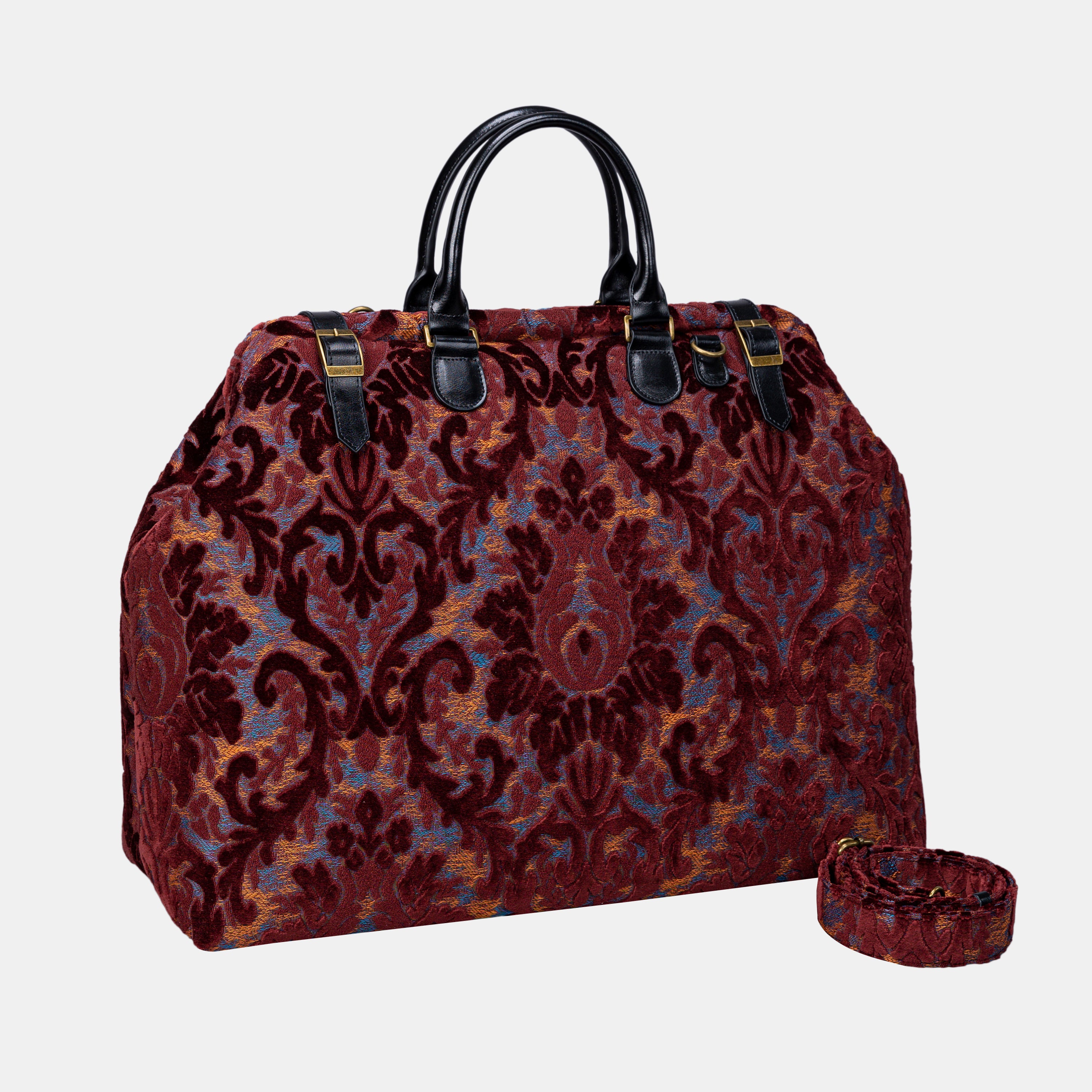 Burnout Velvet Wine Men's Carpetbag of America main