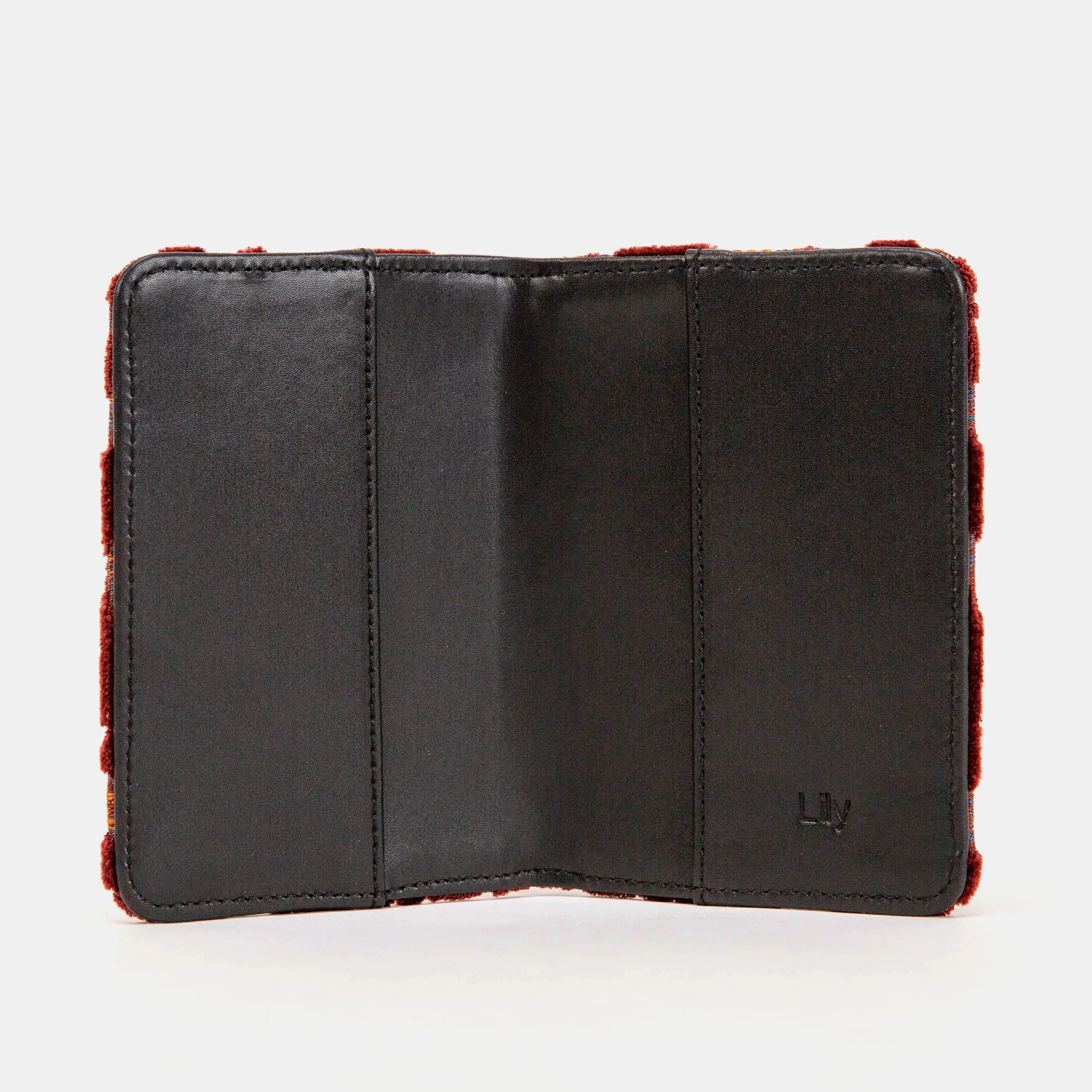 Burnout Velvet Wine Passport Cover of America inside