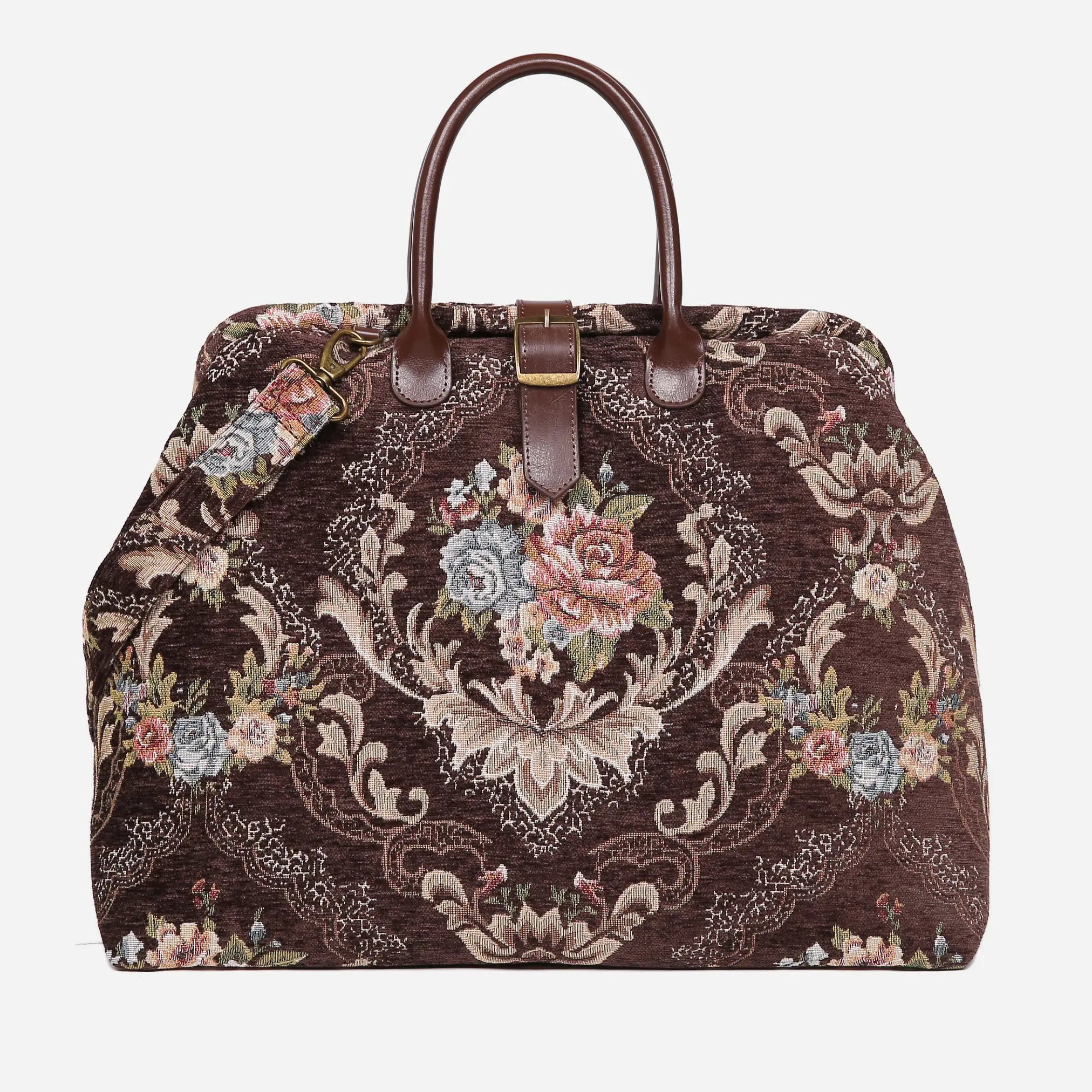 Floral Coffee Mary Poppins Weekender Carpetbag main
