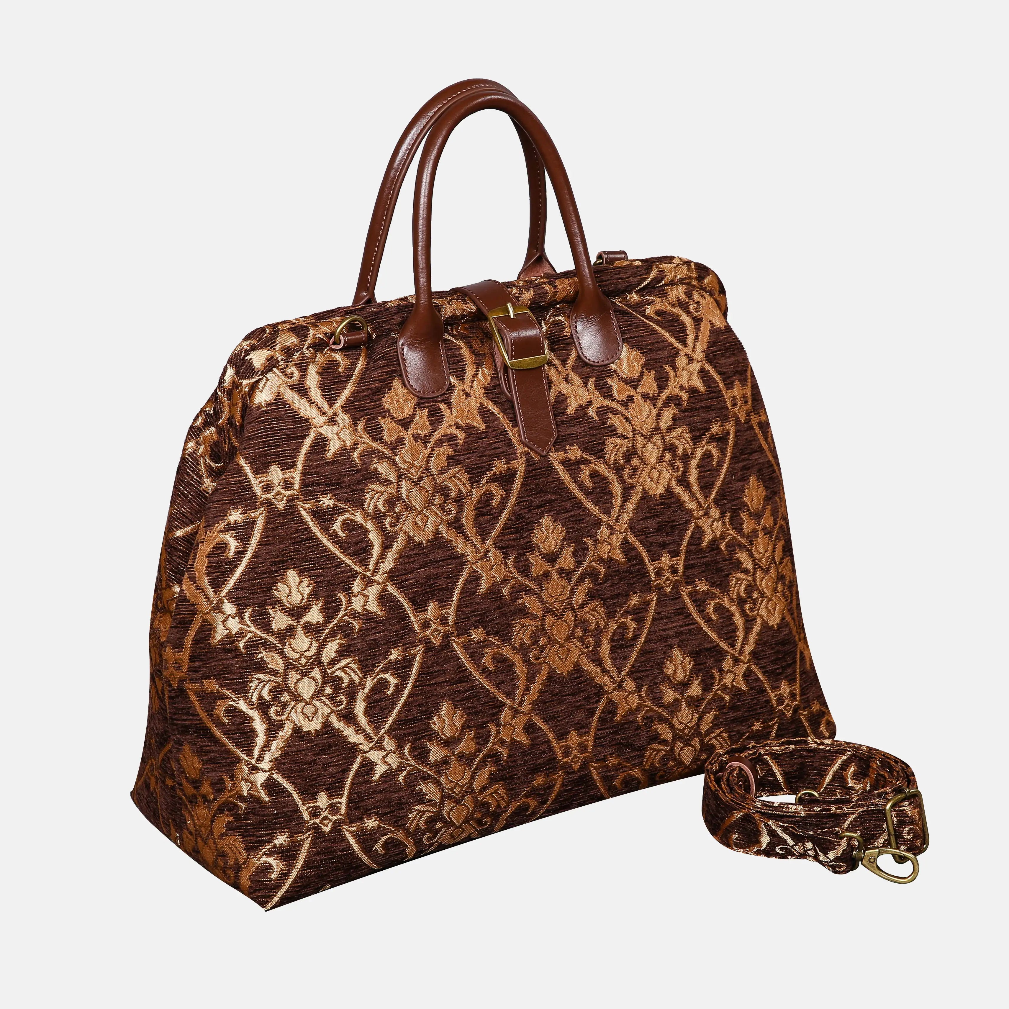 Carnaby Coffee Mary Poppins Weekender Carpetbag of America with shoulder strap