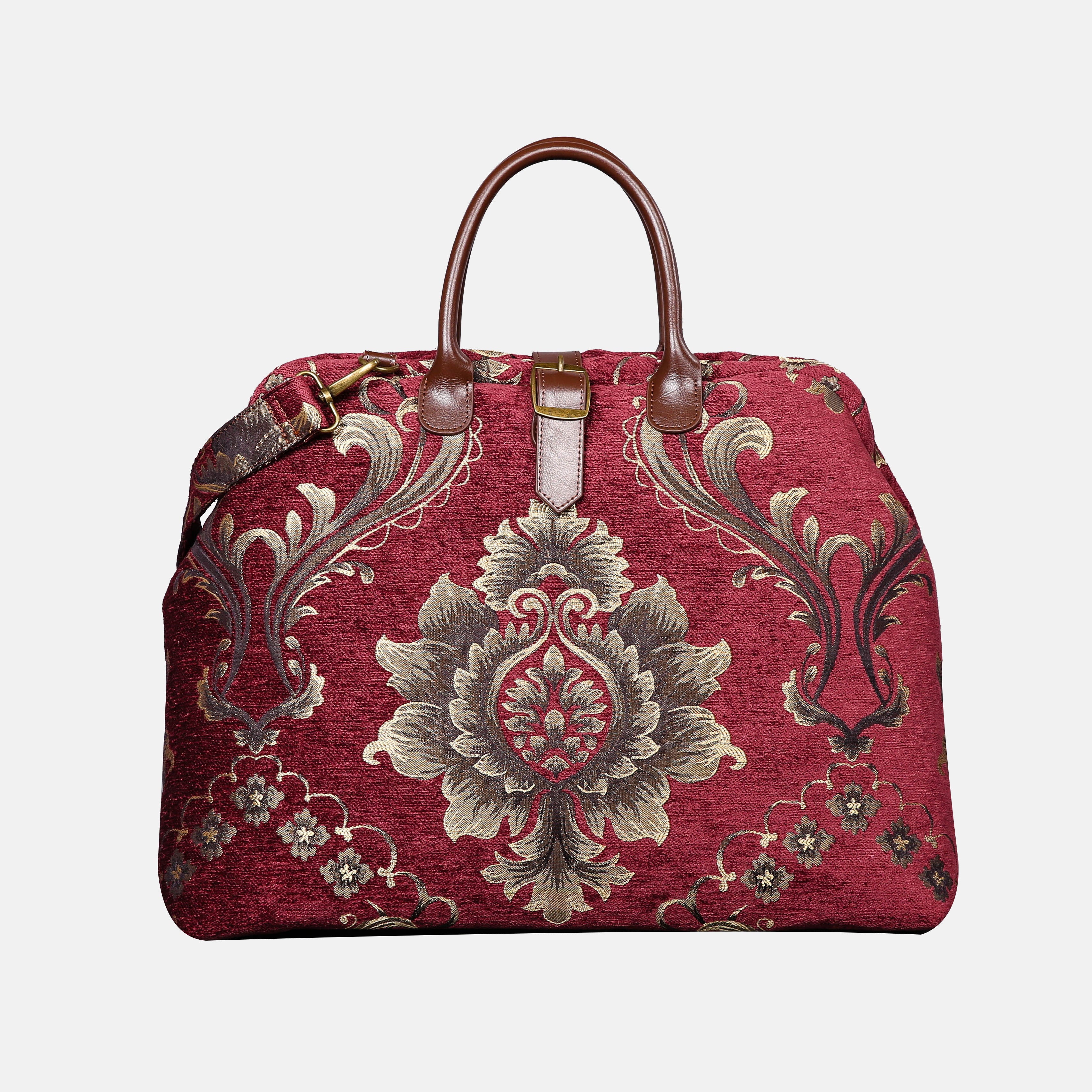 MAJESTY Beet Red Mary Poppins Weekender carpet bag MCW Handmade