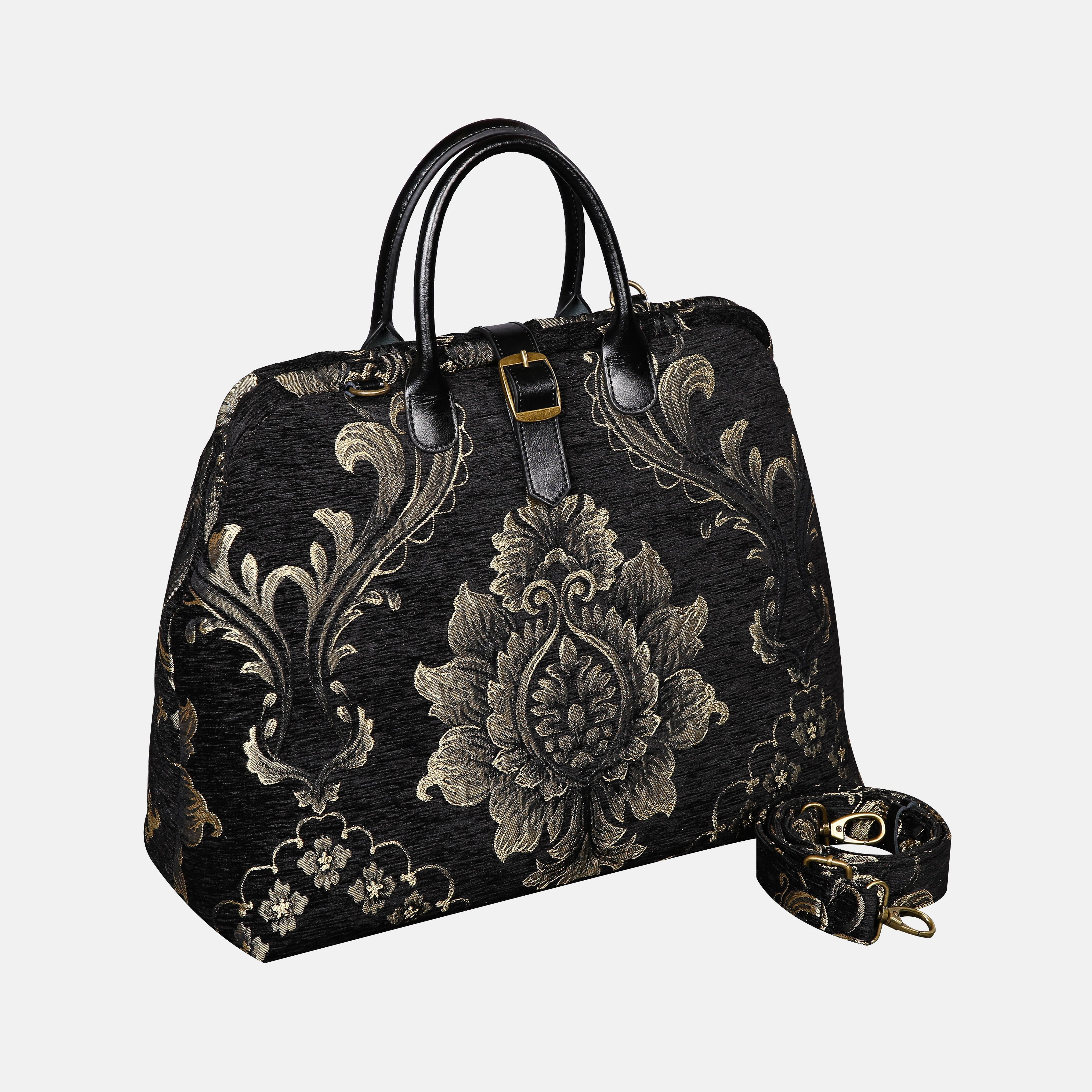 MAJESTY Black Mary Poppins Weekender carpet bag MCW Handmade-1