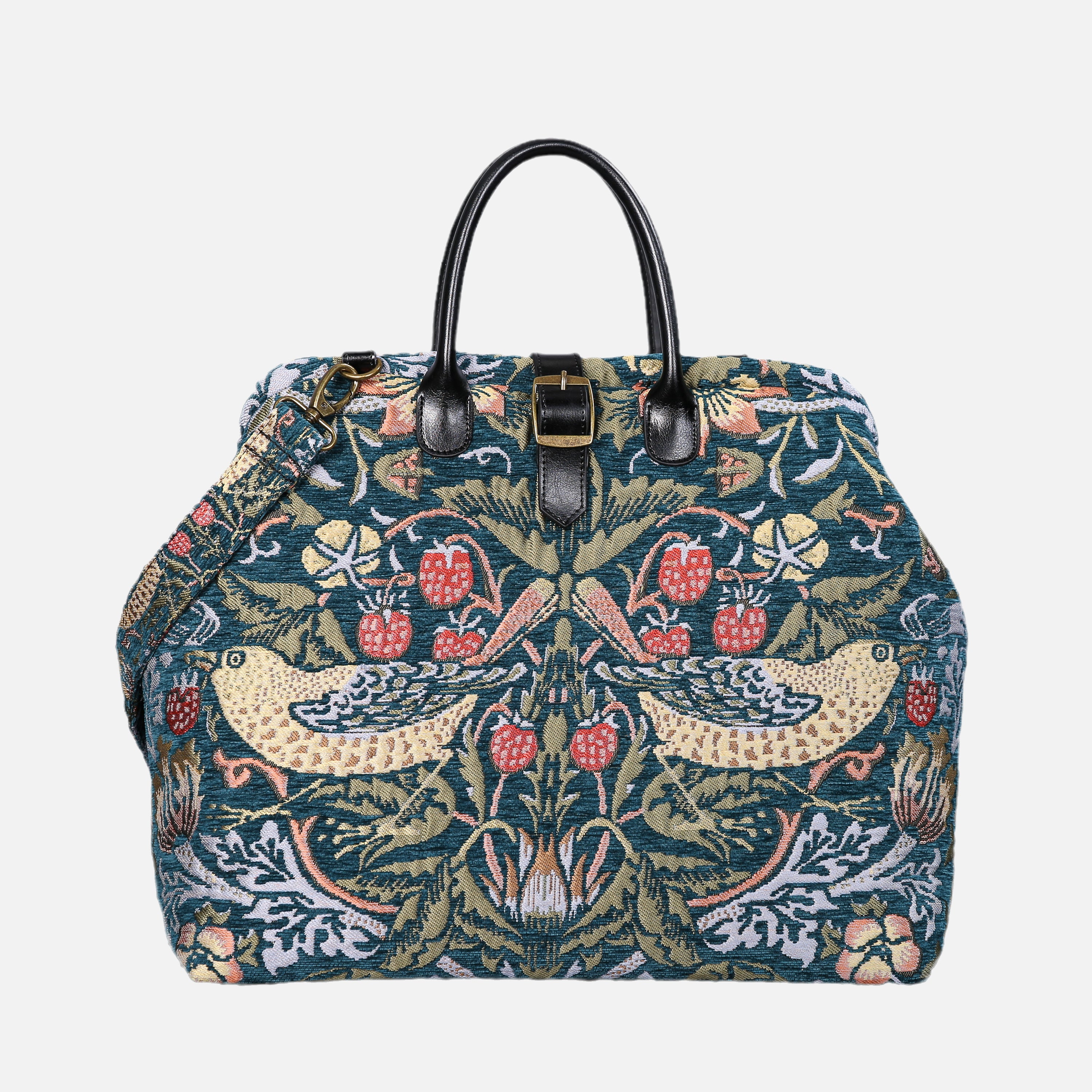 William Morris Strawberry Thief Mary Poppins Weekender carpet bag MCW Handmade