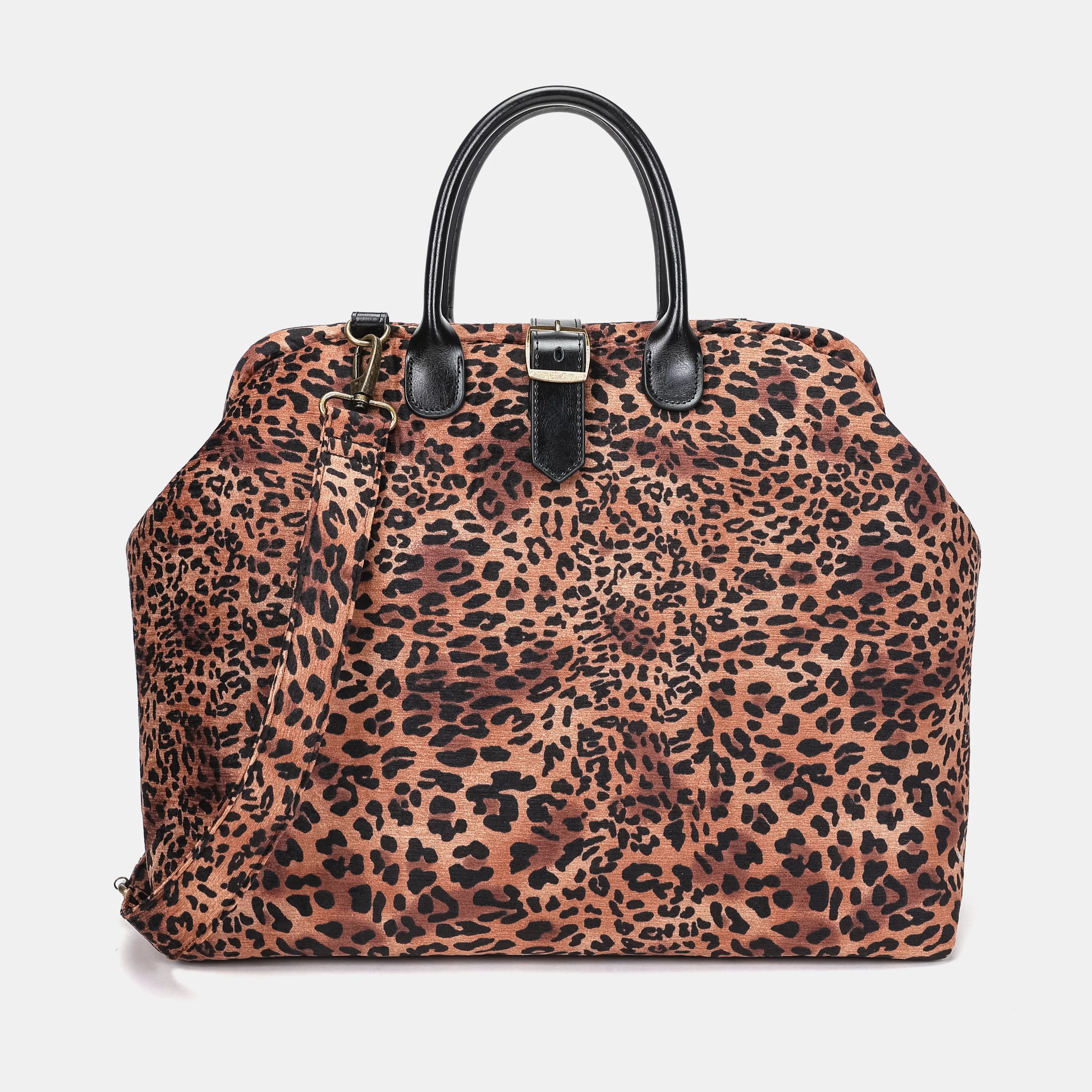 Leopard Classic Mary Poppins Weekender Carpetbag of America main