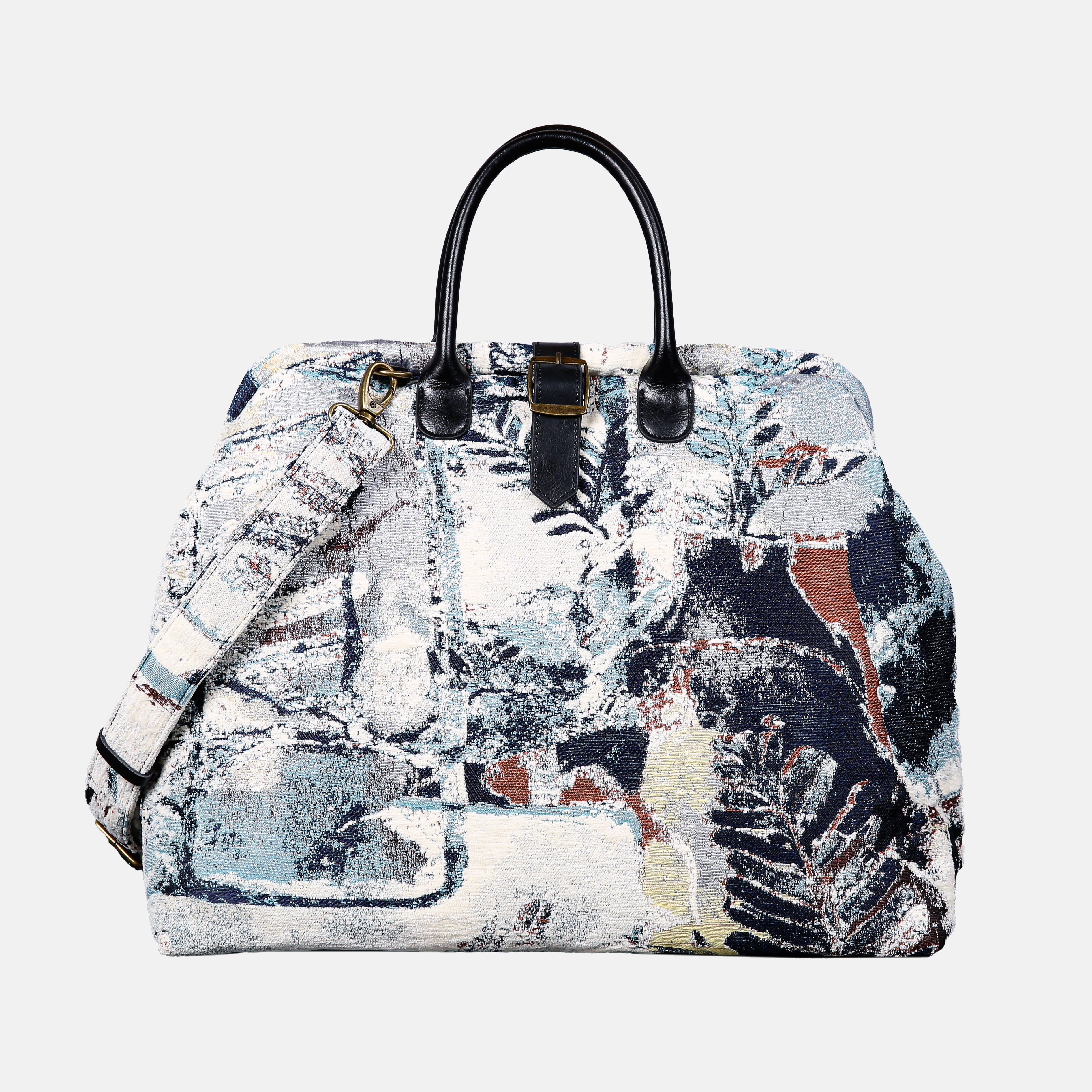 Oil Painting leaves Mary Poppins Weekender carpet bag MCW Handmade