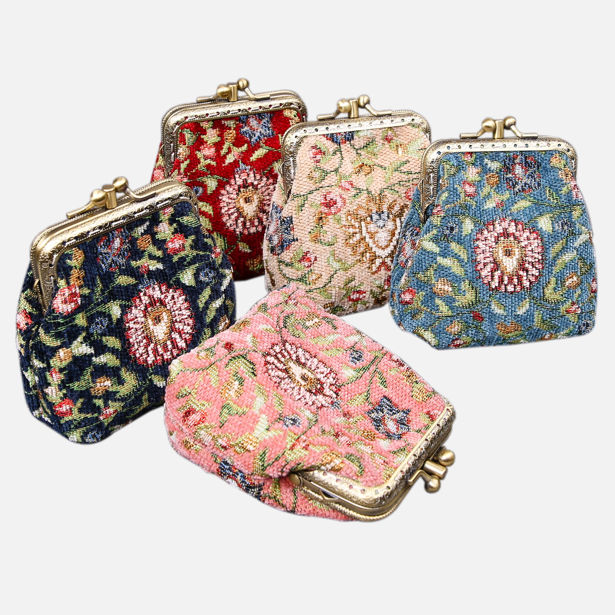 Oriental Series Double Kiss Clasp Coin Purse MCW Handmade