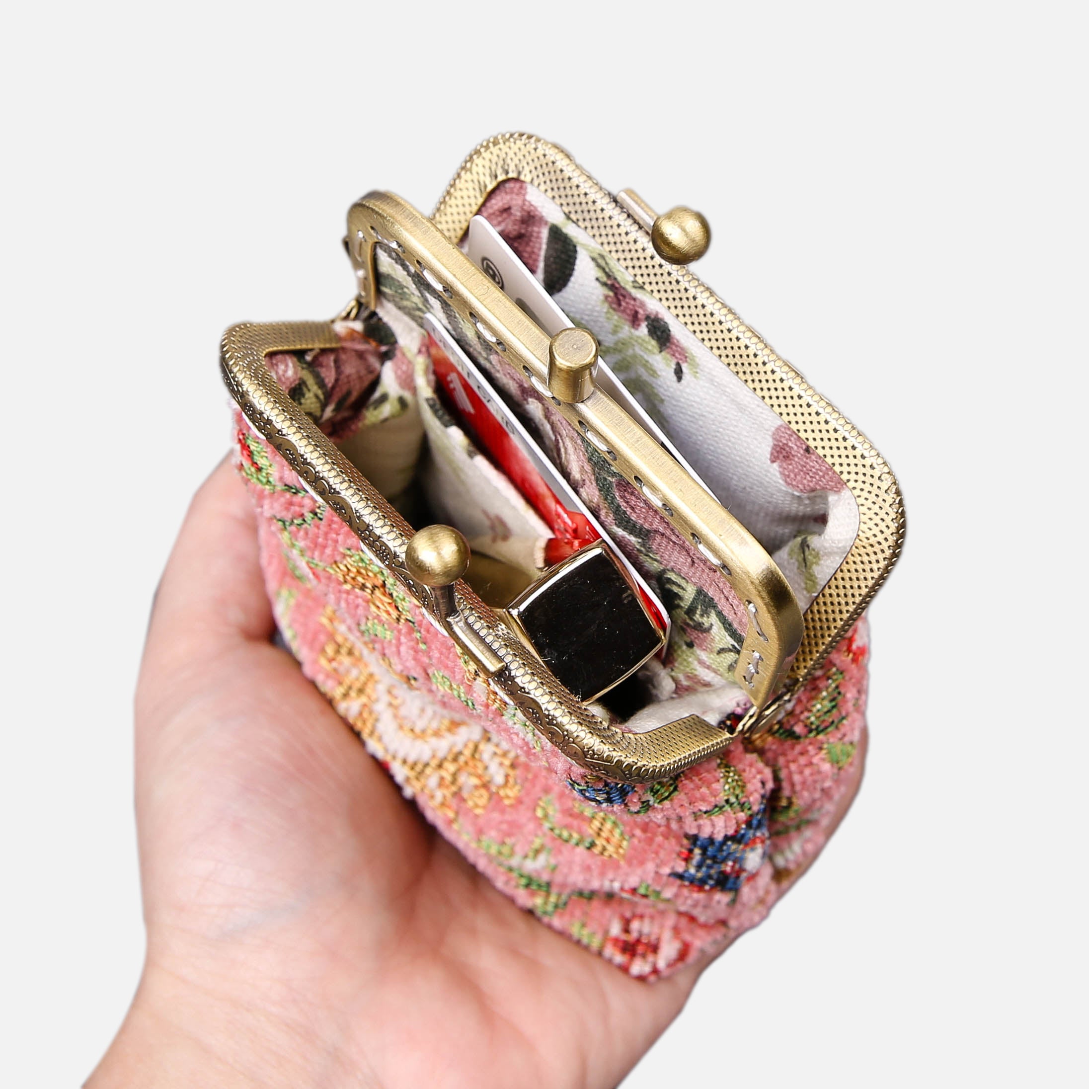 Oriental Series Double Kiss Clasp Coin Purse MCW Handmade-1