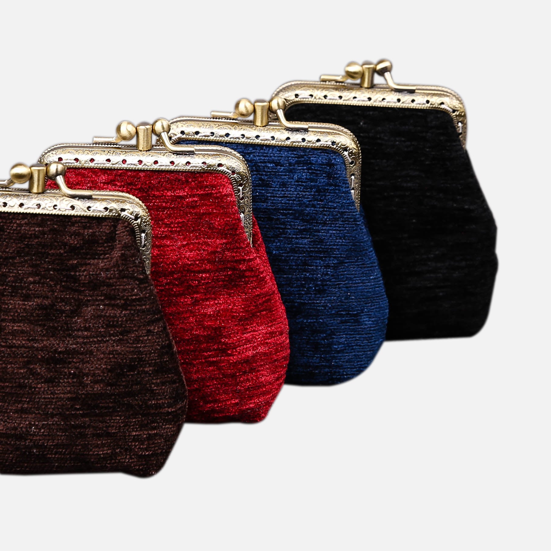 Solid Color Series Double Kiss Clasp Coin Purse MCW Handmade-5