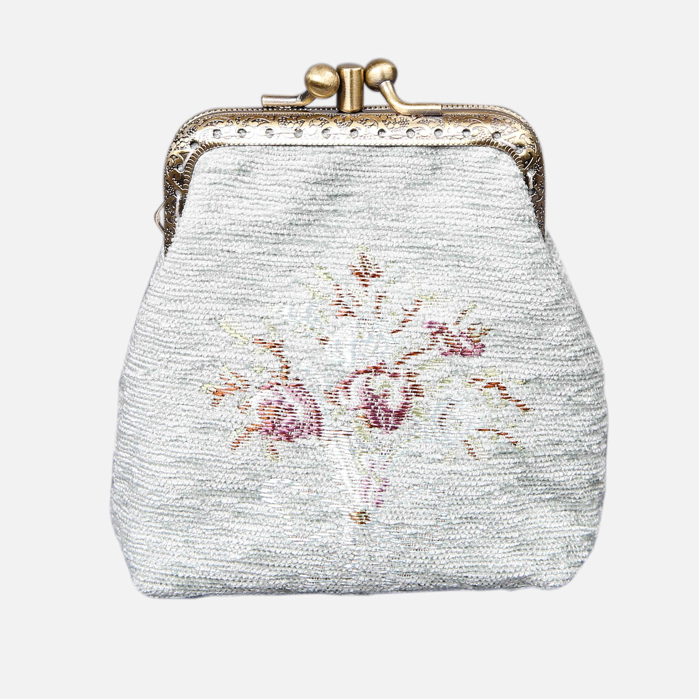 Bouquet Pattern Series Double Kiss Clasp Coin Purse MCW Handmade-2