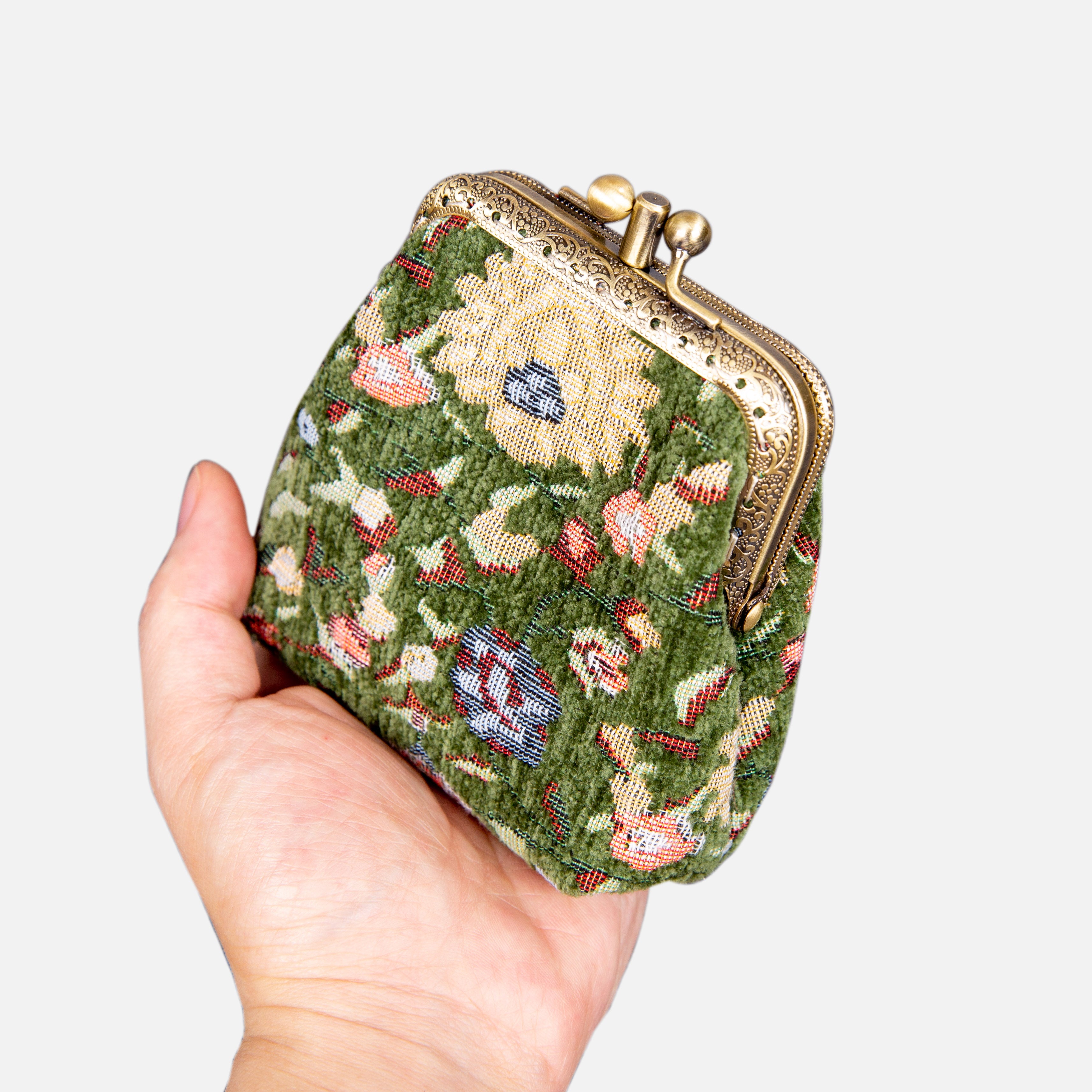 Oriental Pattern Series Double Kiss Clasp Coin Purse MCW Handmade