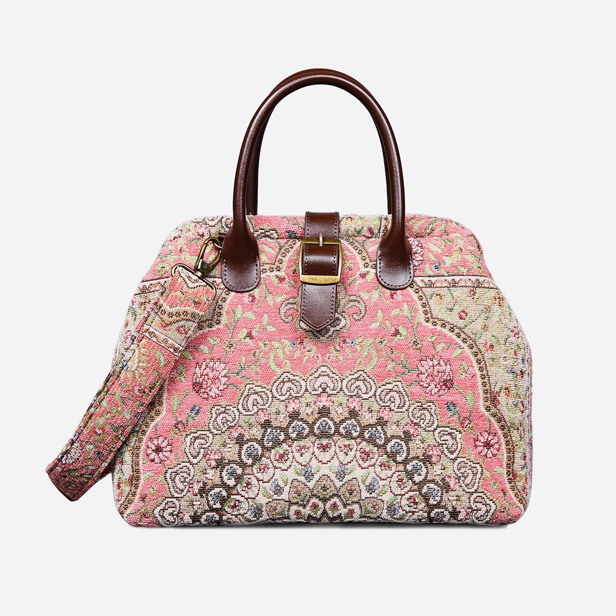 Oriental Pink Carpet Handbag Purse carpet bag MCW Handmade