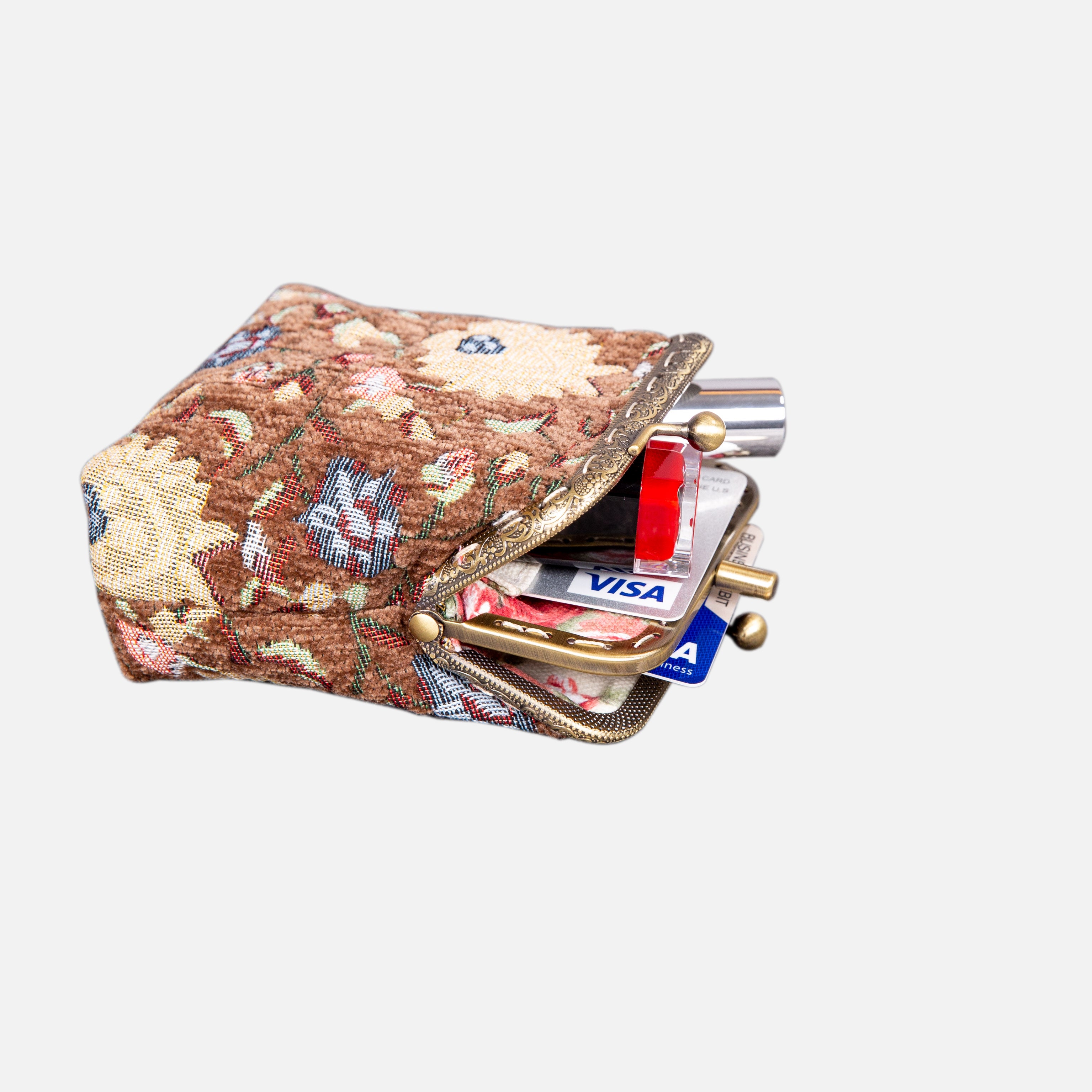 Oriental Pattern Series Double Kiss Clasp Coin Purse MCW Handmade-11