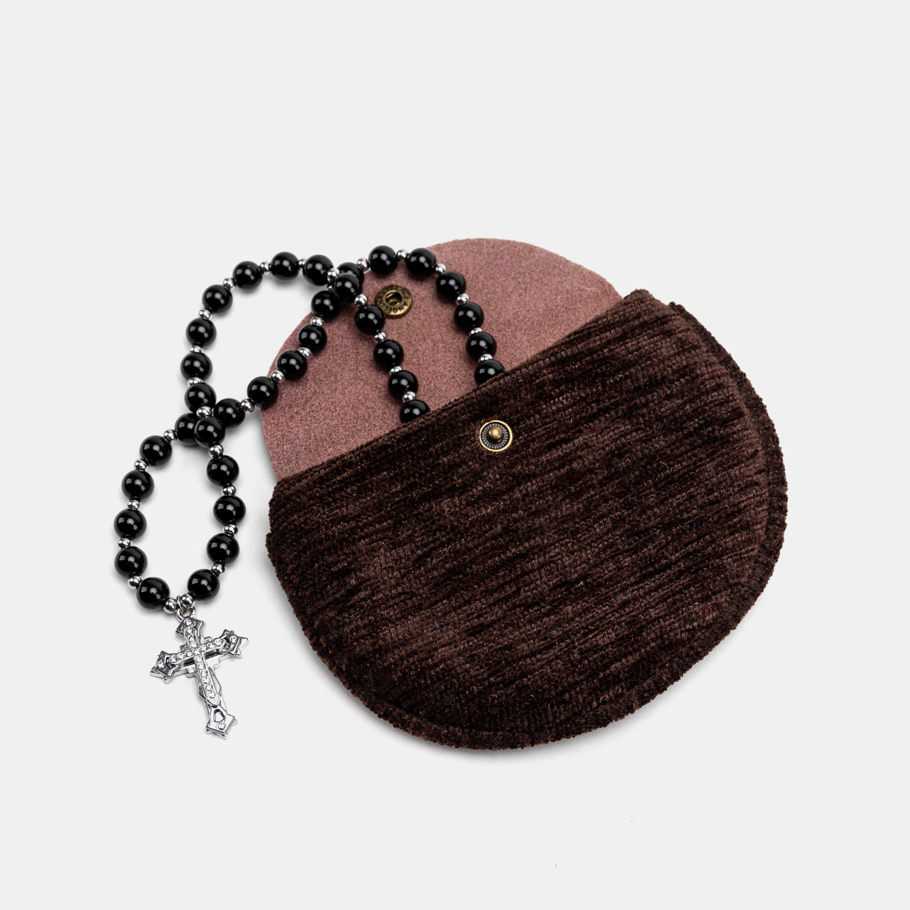 Solid Colors Series Rosary Bag Carpetbag of America OPEN