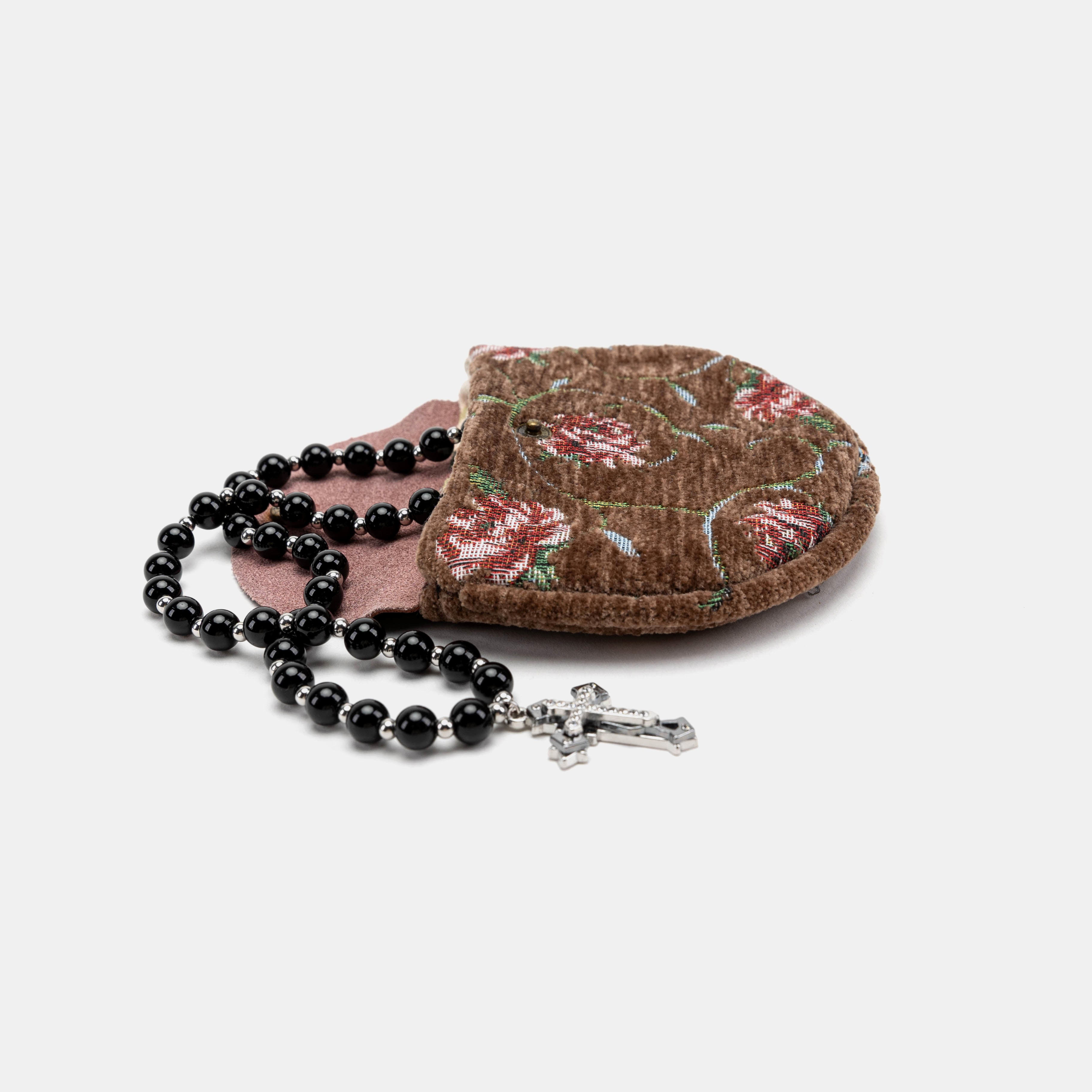Rose Series Coffee Rosary Bag Carpetbag of America main