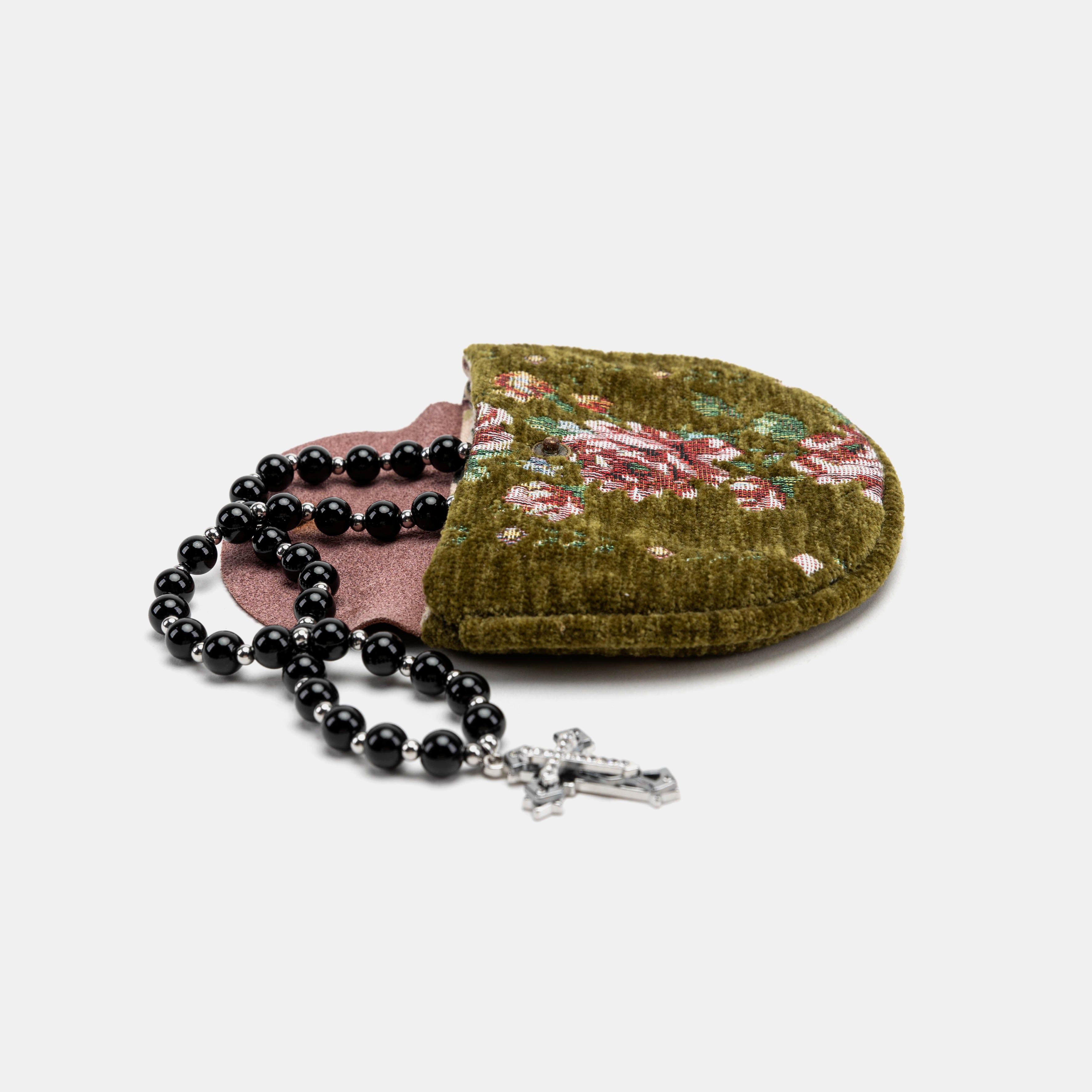 Rose Series Avocado Rosary Bag Carpetbag of America main