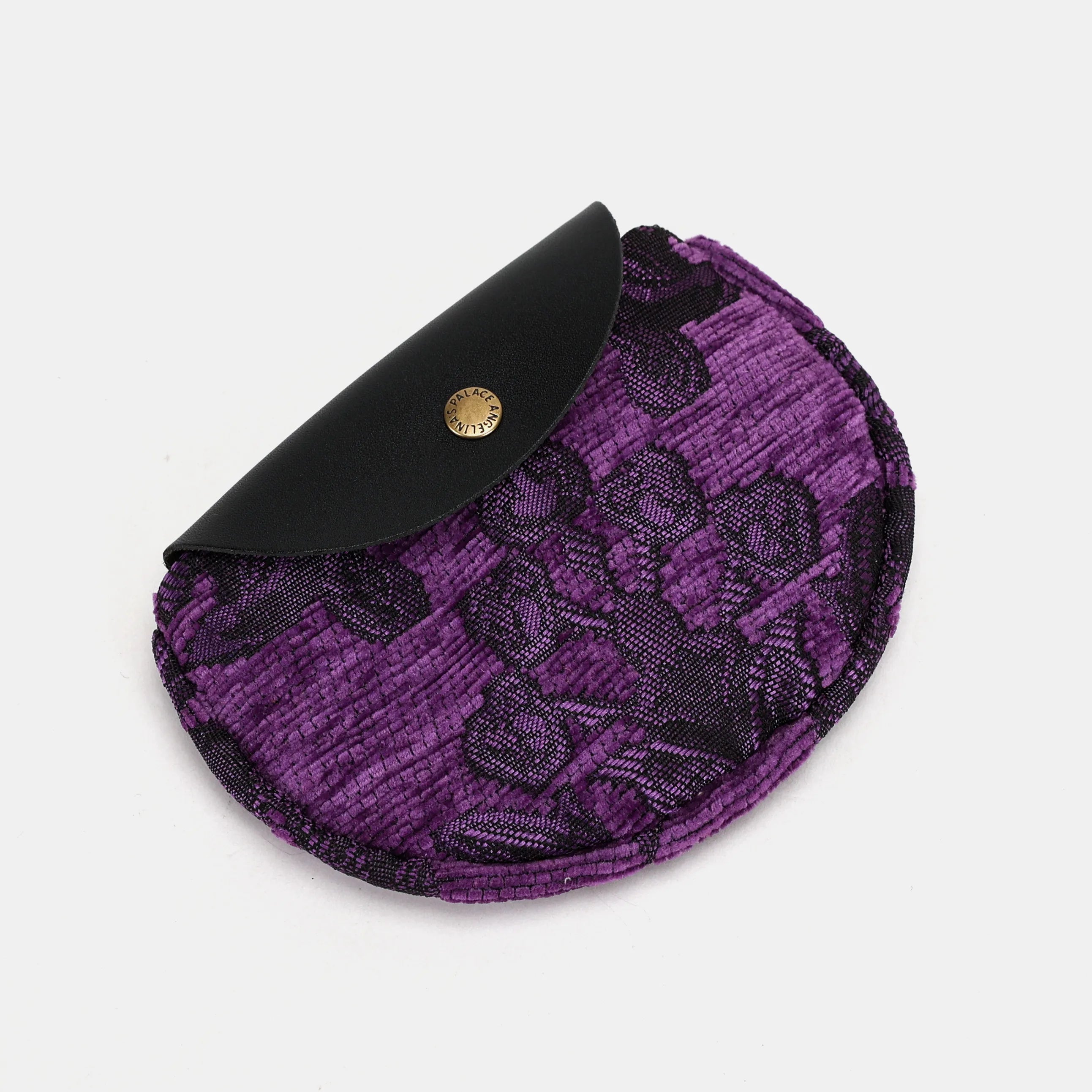 Victorian Blossom Purple Rosary Bag Carpetbag of America lying down