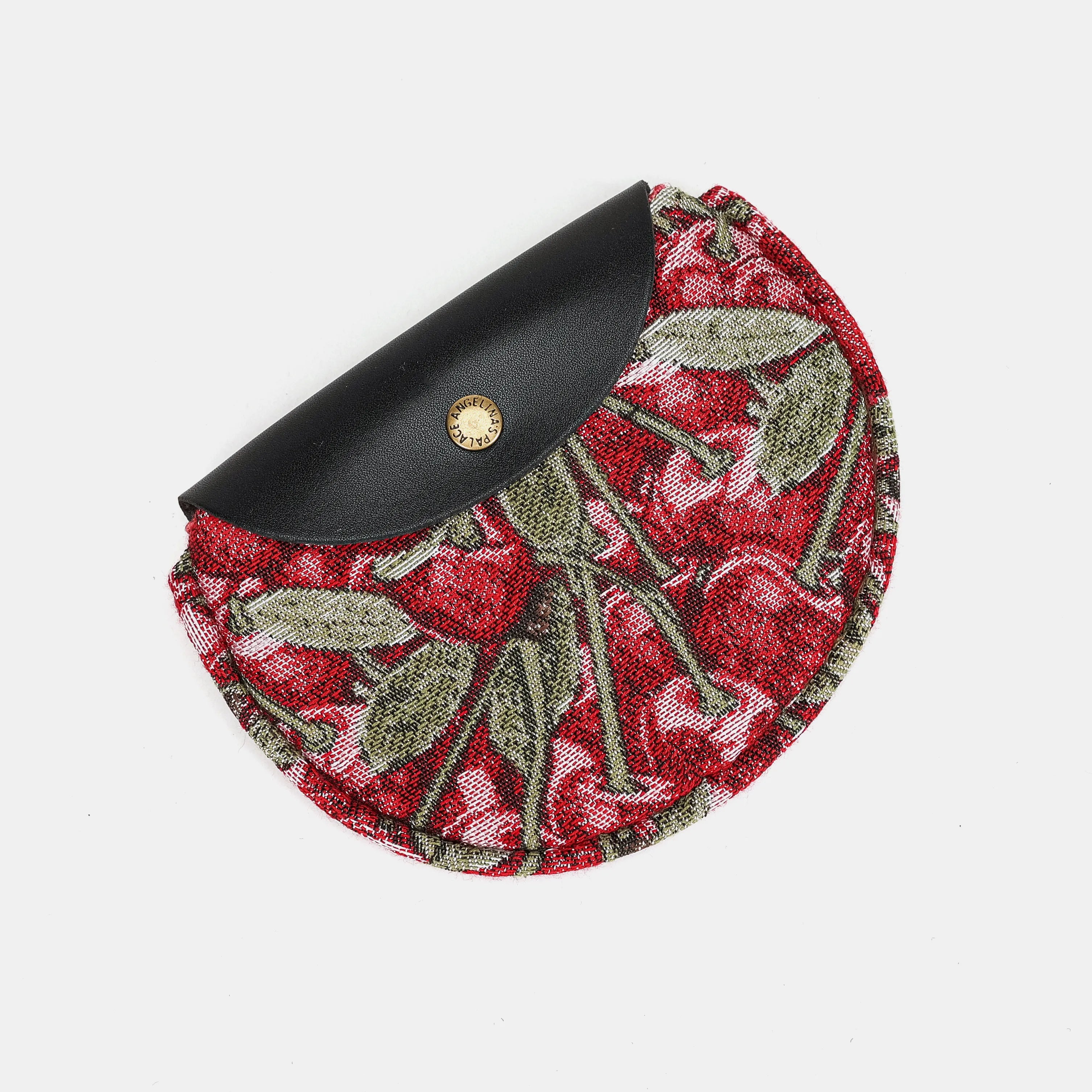 Cherry Cascade Rosary Bag Carpetbag of America lay falt