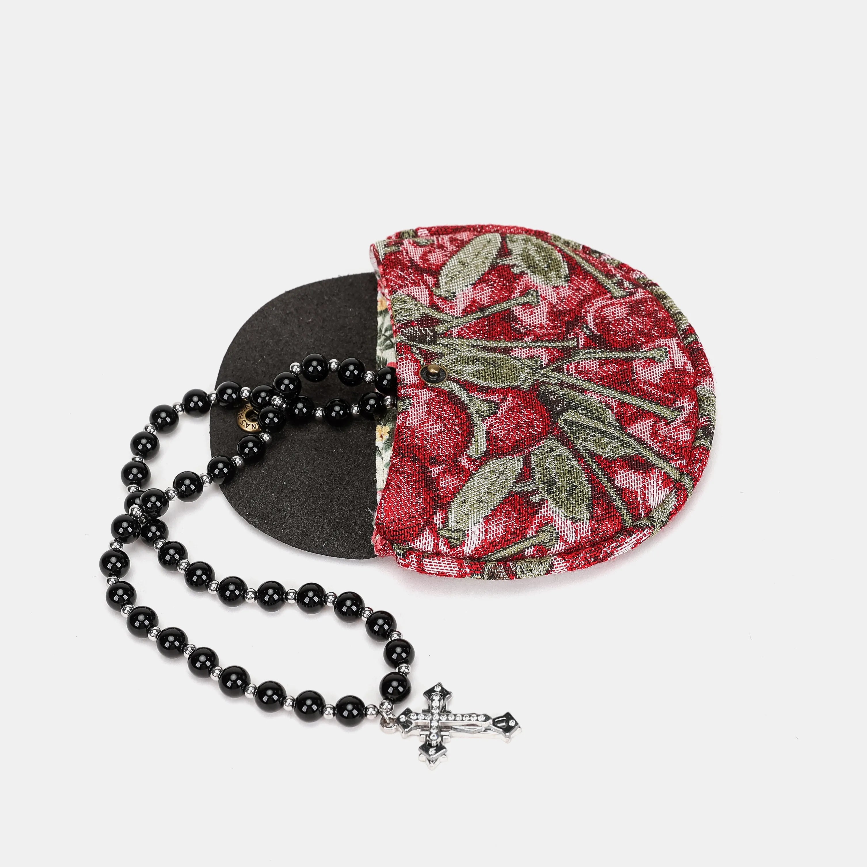 Cherry Cascade Rosary Bag Carpetbag of America overview