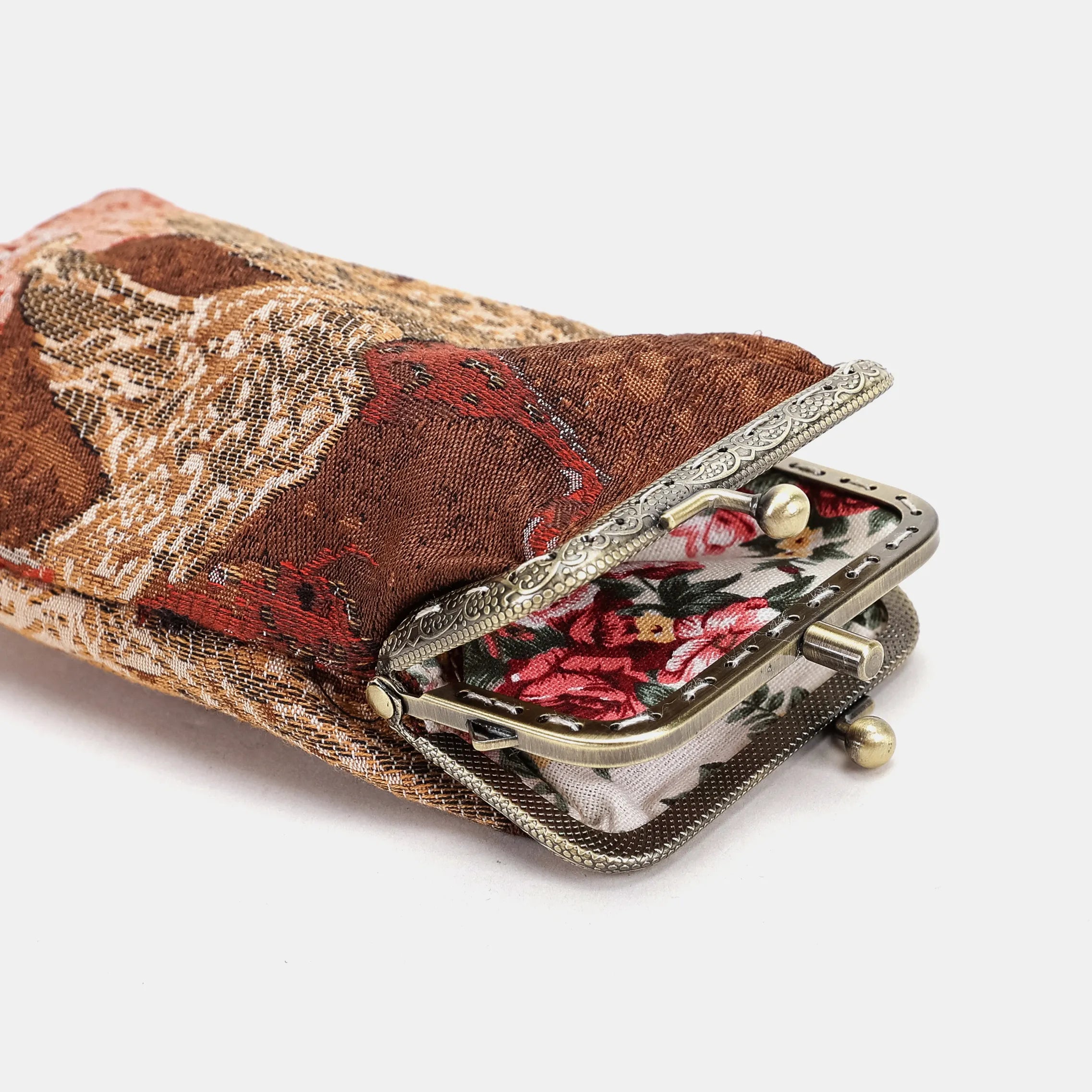 Eyeglasses Carpet Case Abstract Brown toward to side