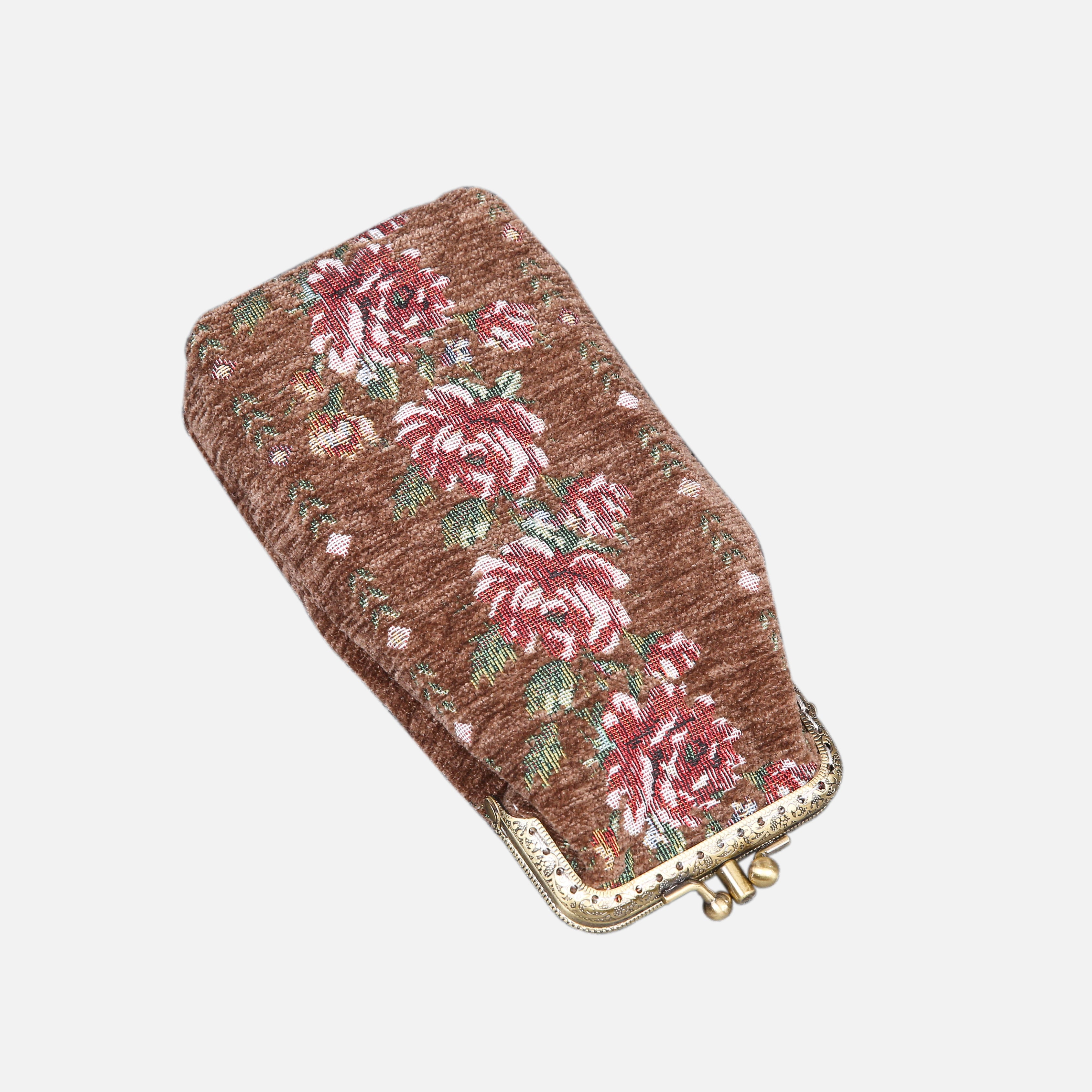 Rose Series Coffee Carpet Eyeglasses Case  MCW Handmade