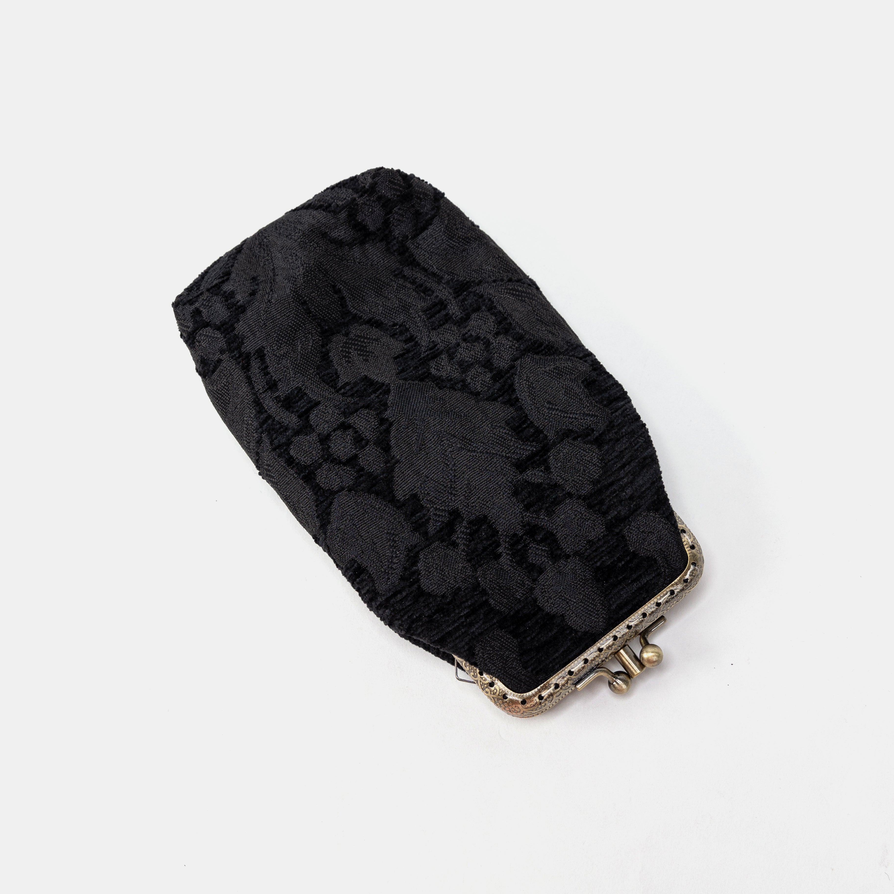 Victorian Blossom black Carpet Eyeglasses Case Overview
