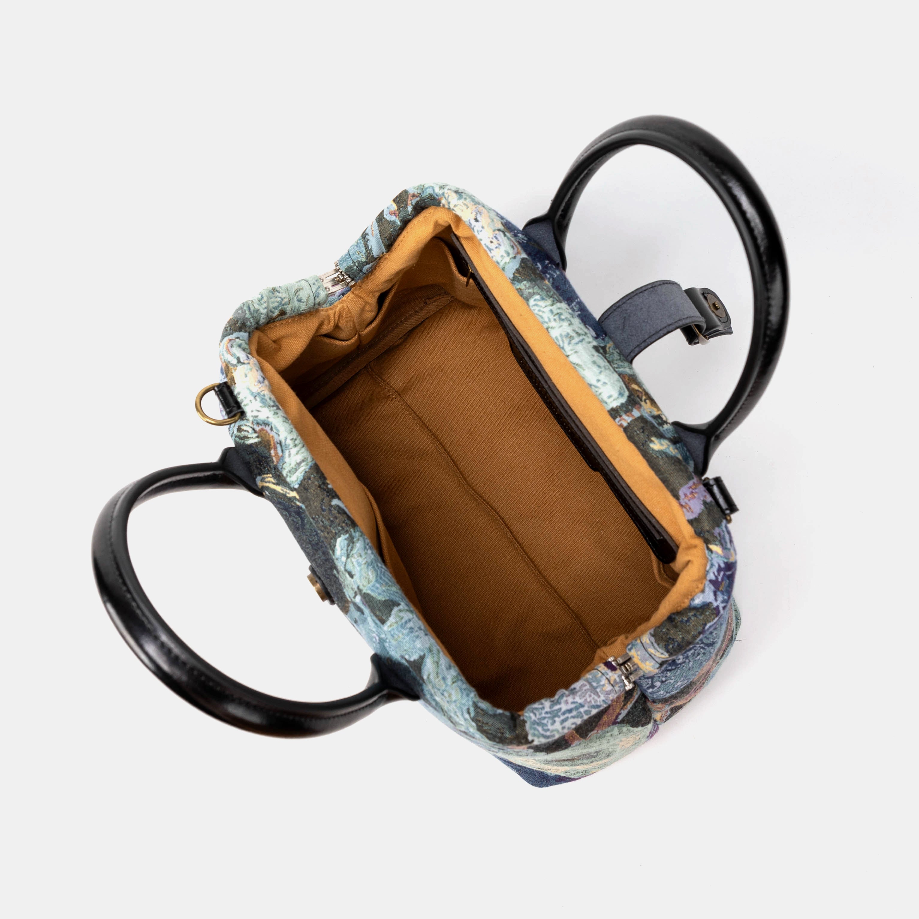 Abstract Blue Carpet Handbag Purse