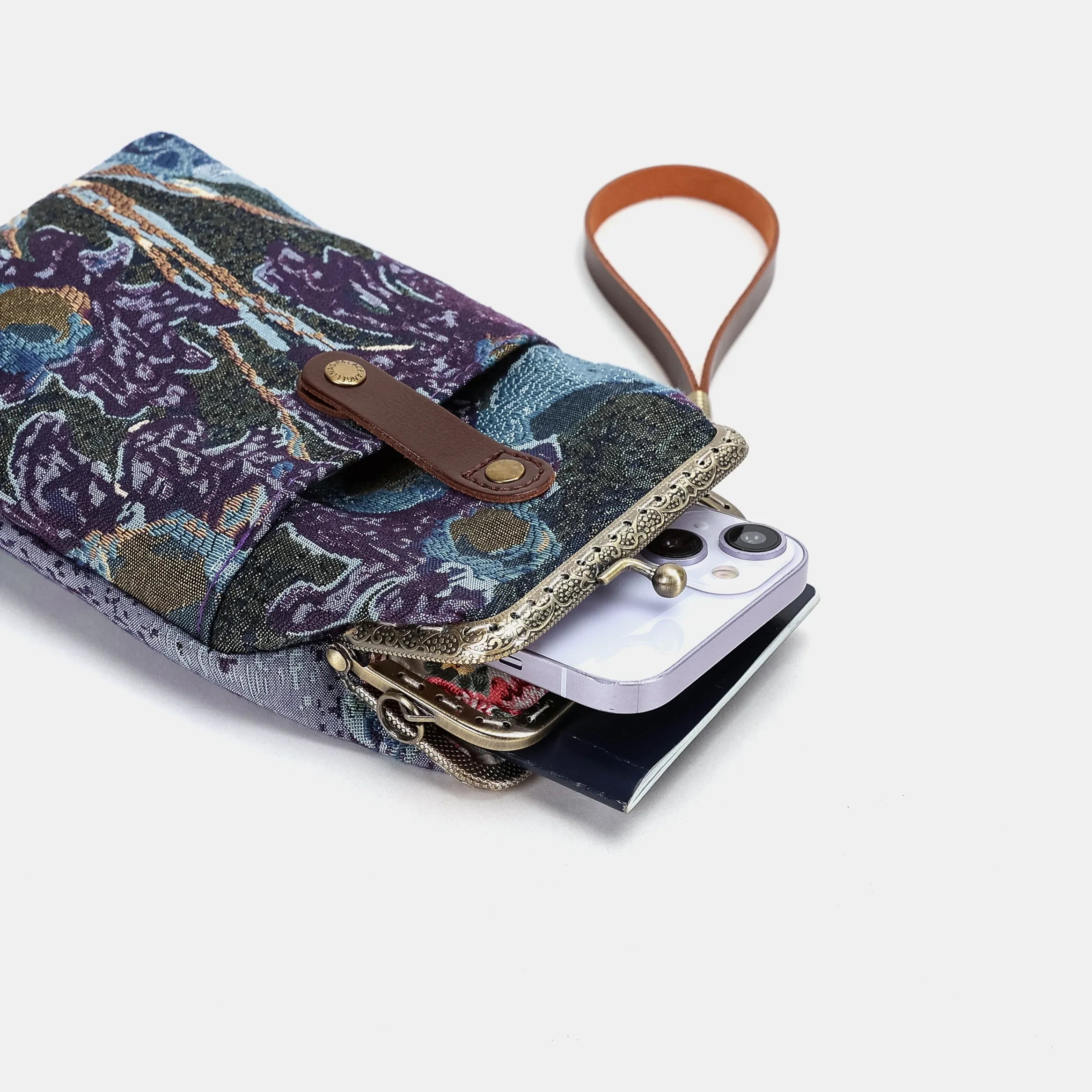 Abstract Blue Phone Carpet Case of America with phone