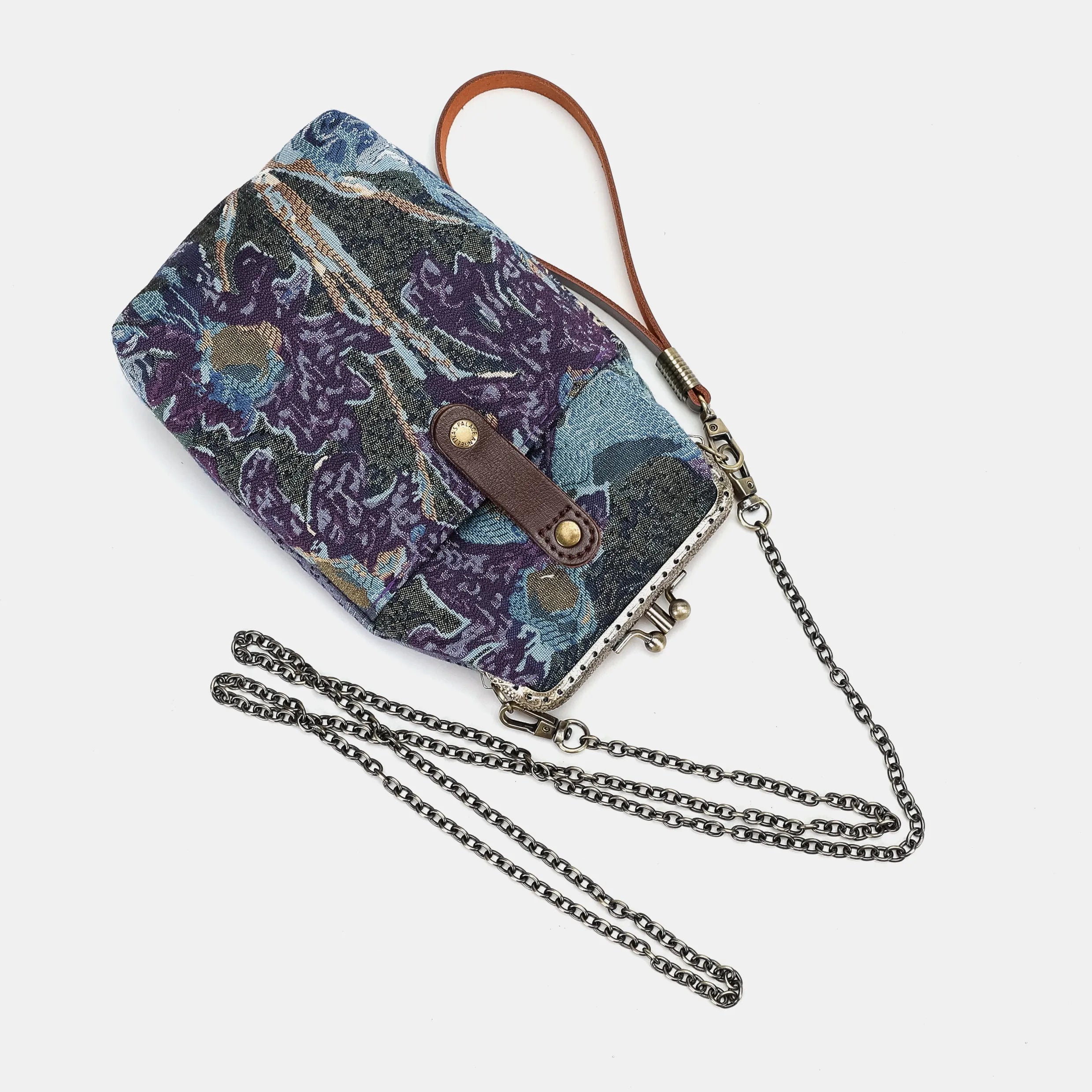 Abstract Blue Phone Carpet Case of America with chain