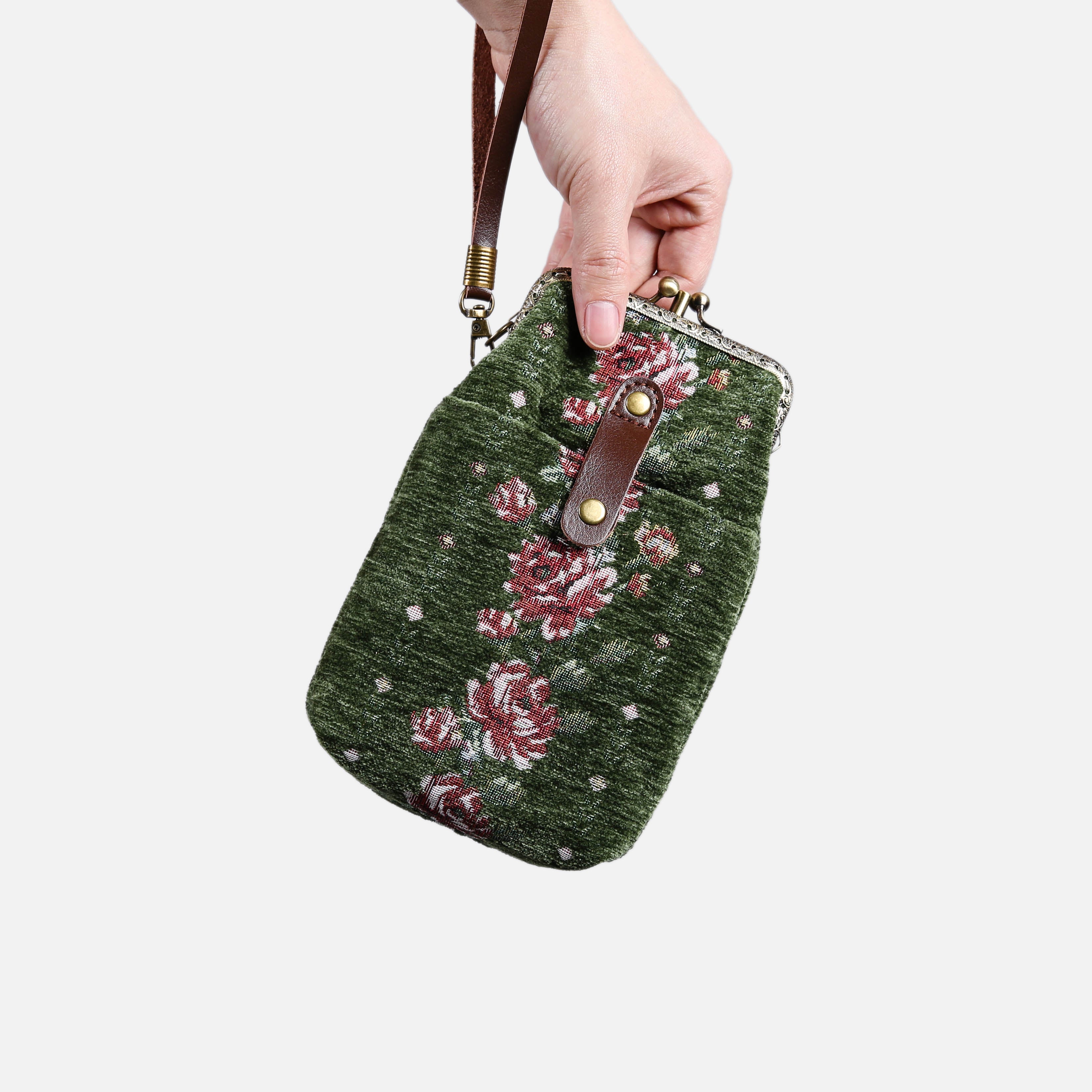 Rose Series Arugula Green Carpet Phone Case MCW Handmade-1