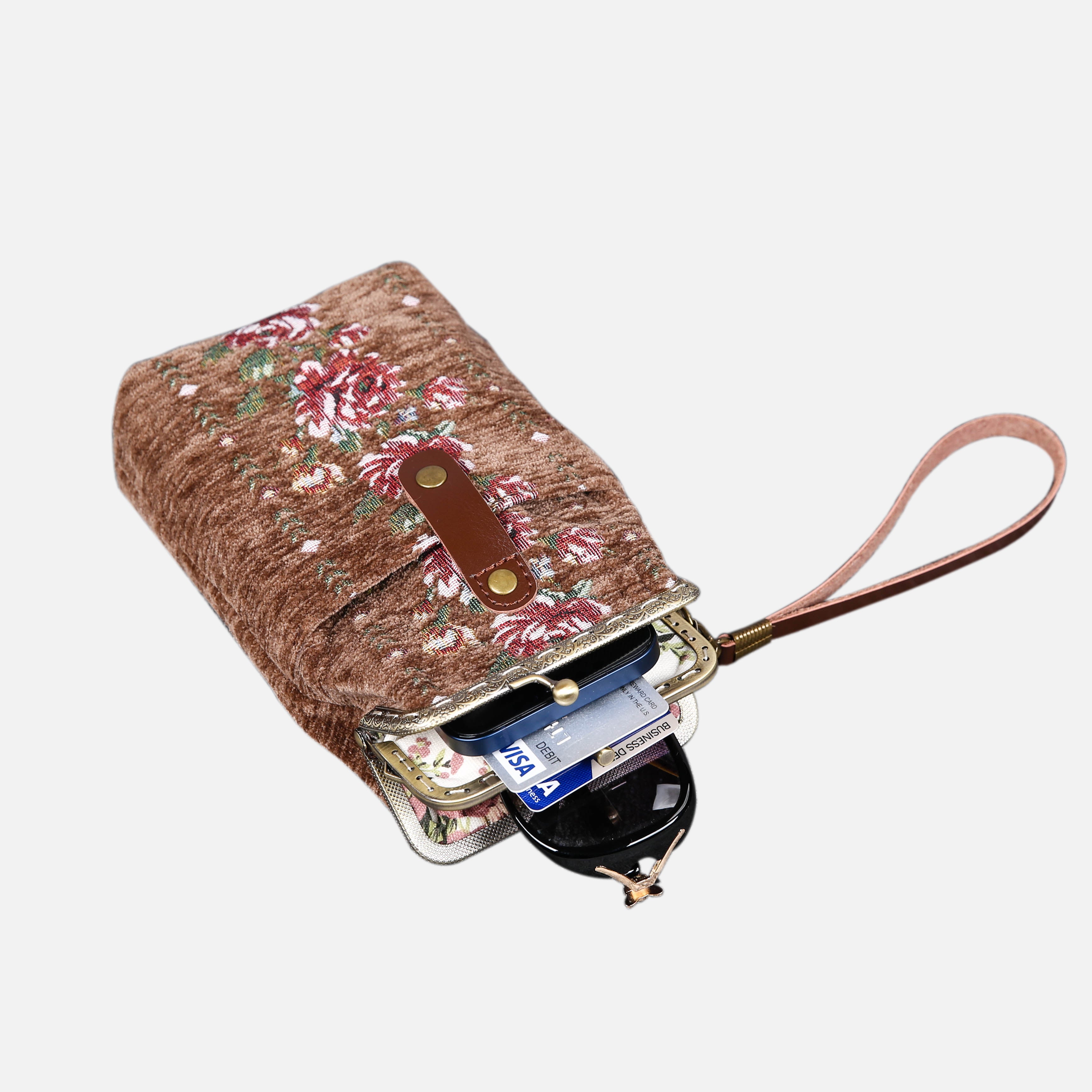 Rose Series Coffee Carpet Phone Case MCW Handmade-6