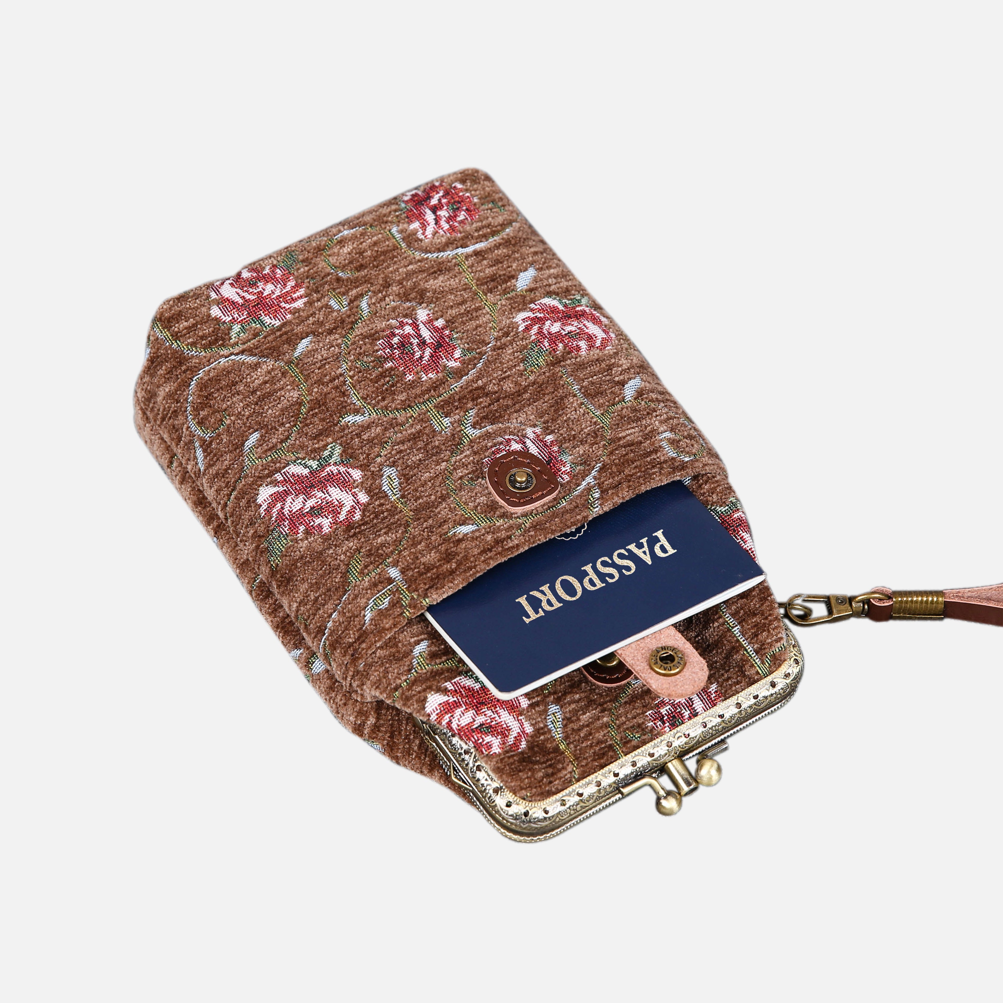 Rose Series Coffee Carpet Phone Case MCW Handmade-4