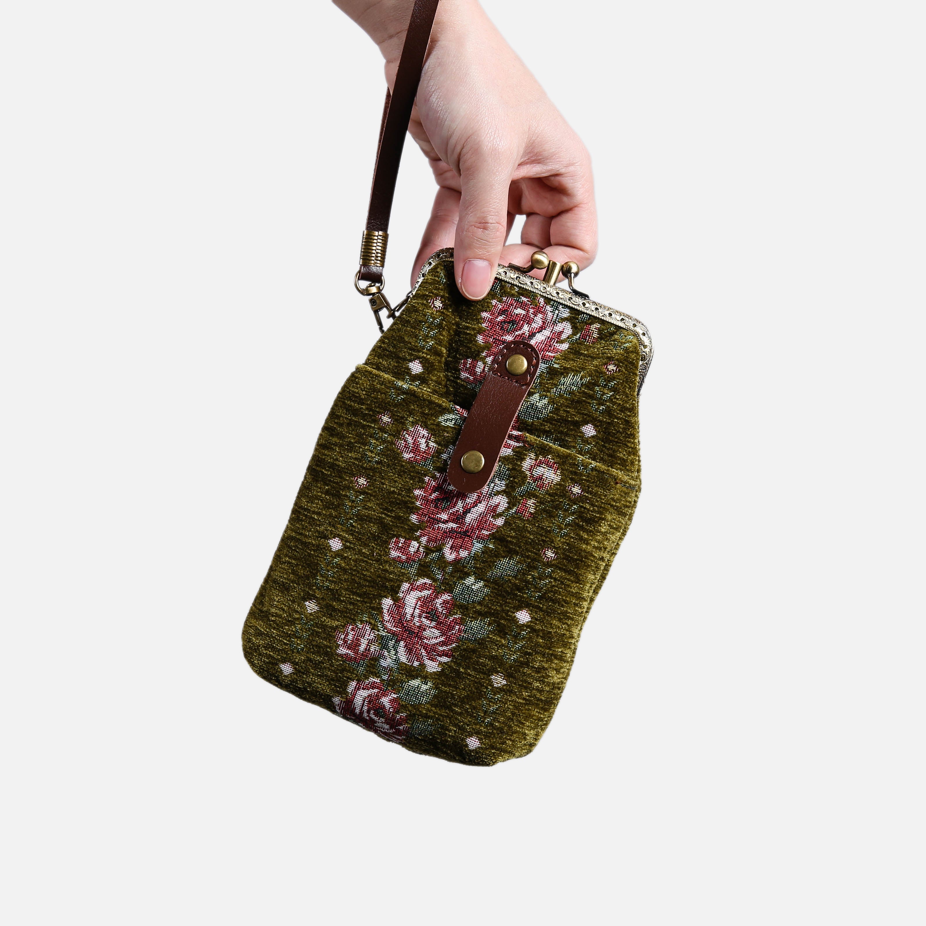 Rose Series Avocado Carpet Phone Case MCW Handmade-1