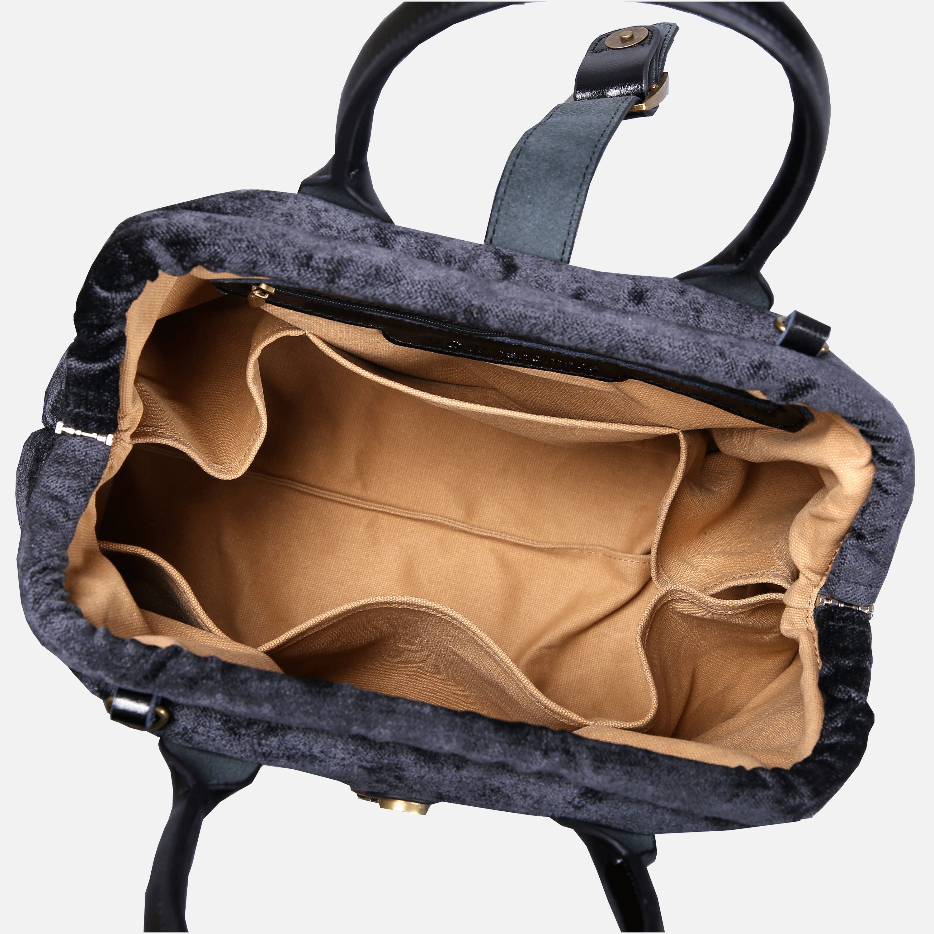 Mary Poppins Carpet Purse Black carpet bag MCW Handmade-9