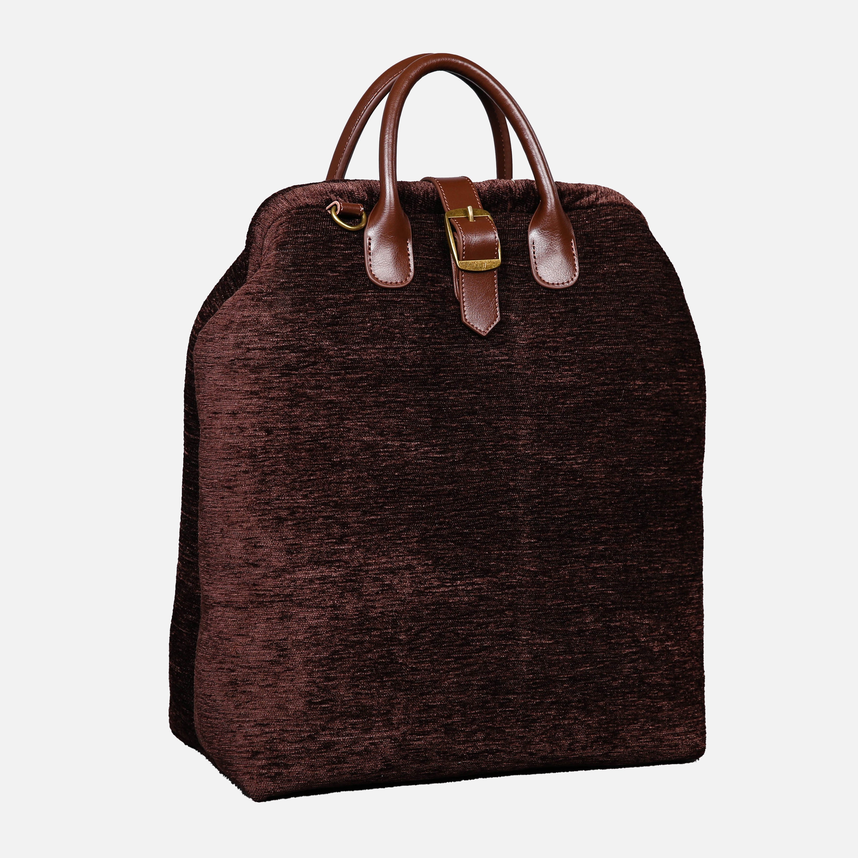 Solid Coffee Carpet Laptop Backpack  MCW Handmade-3