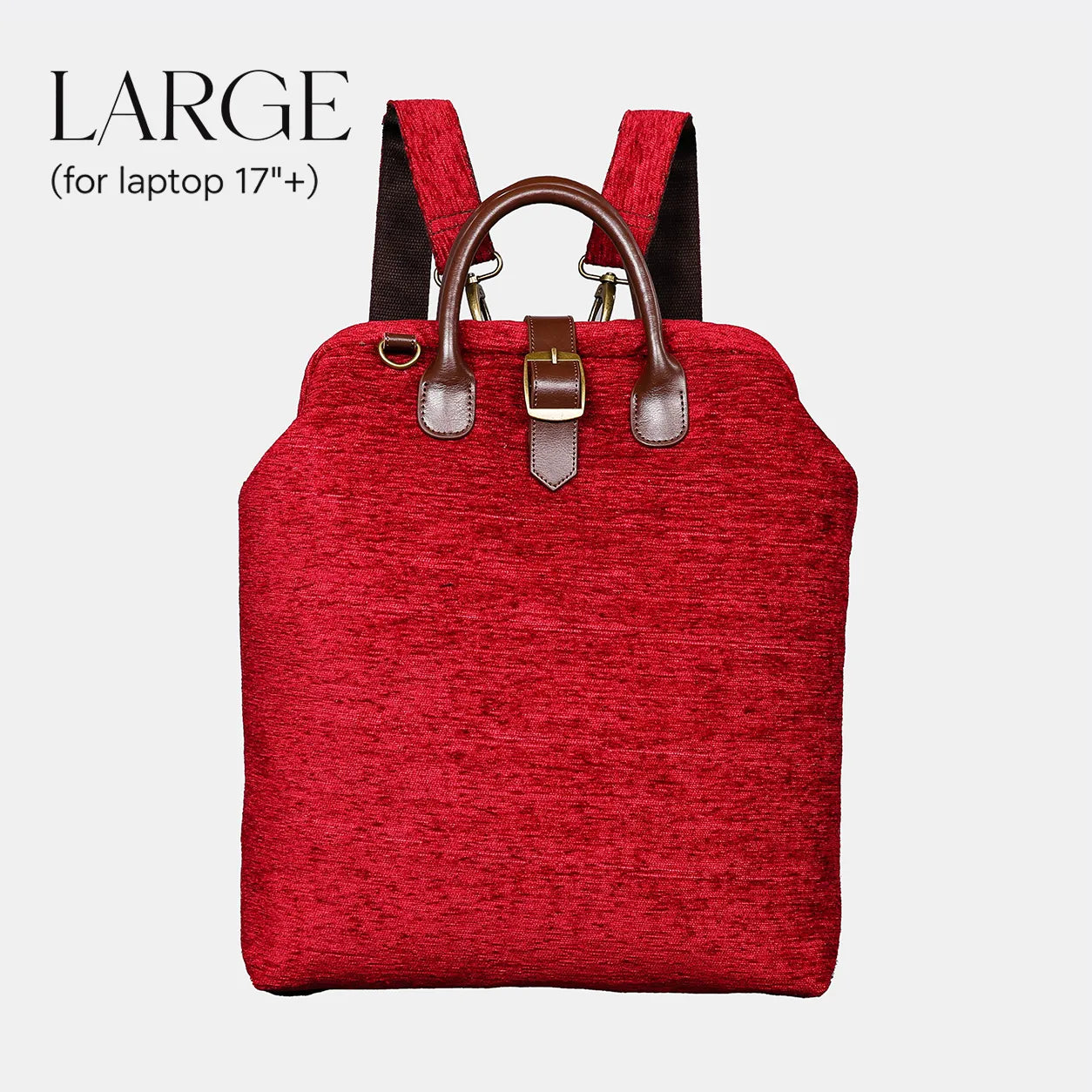 Solid Wine Carpet Large Laptop Backpack Carpetbag of America main