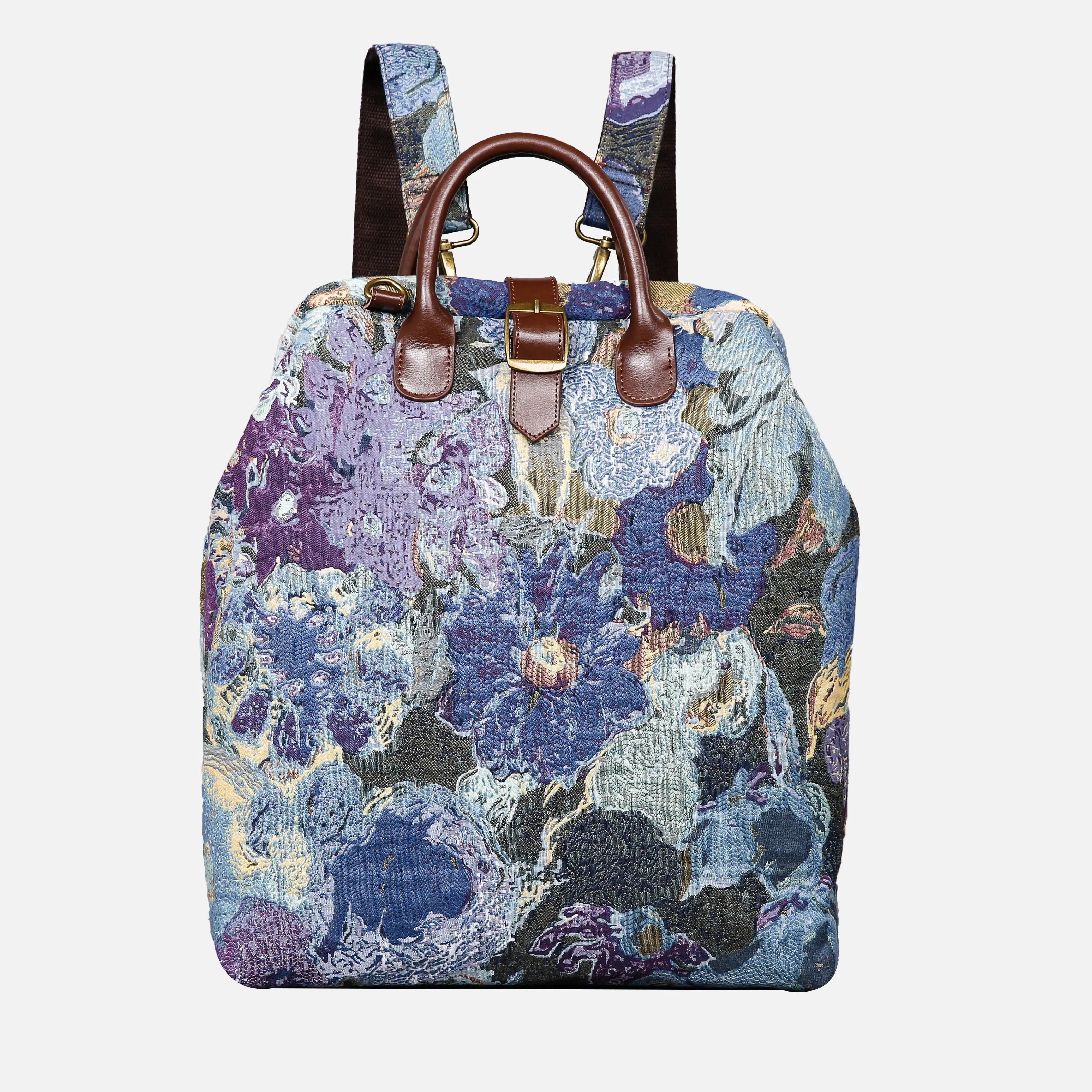 Abstract Blue Carpet Laptop Backpack Carpetbag of America main