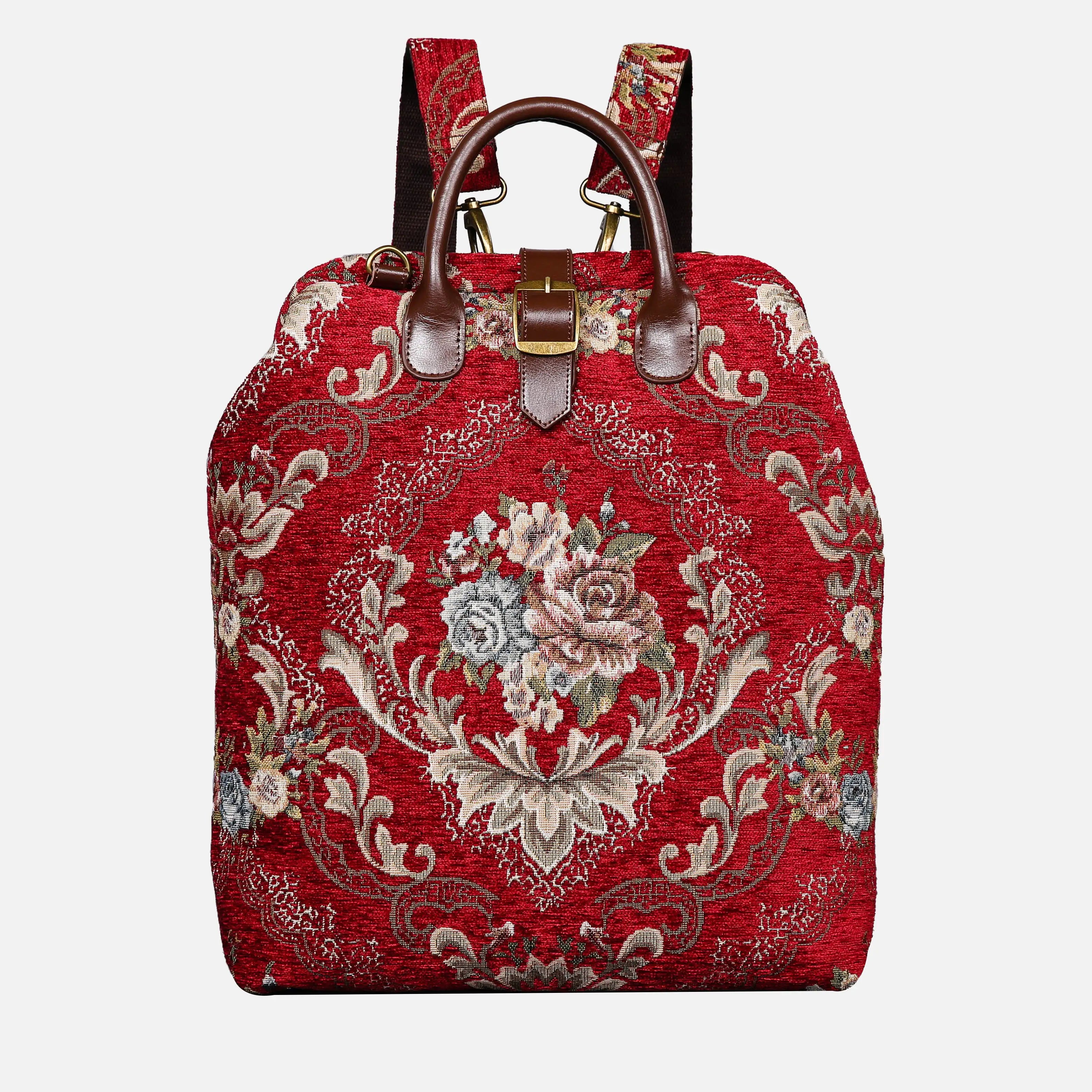 Floral Red Carpet Laptop Backpack Carpetbag of America main
