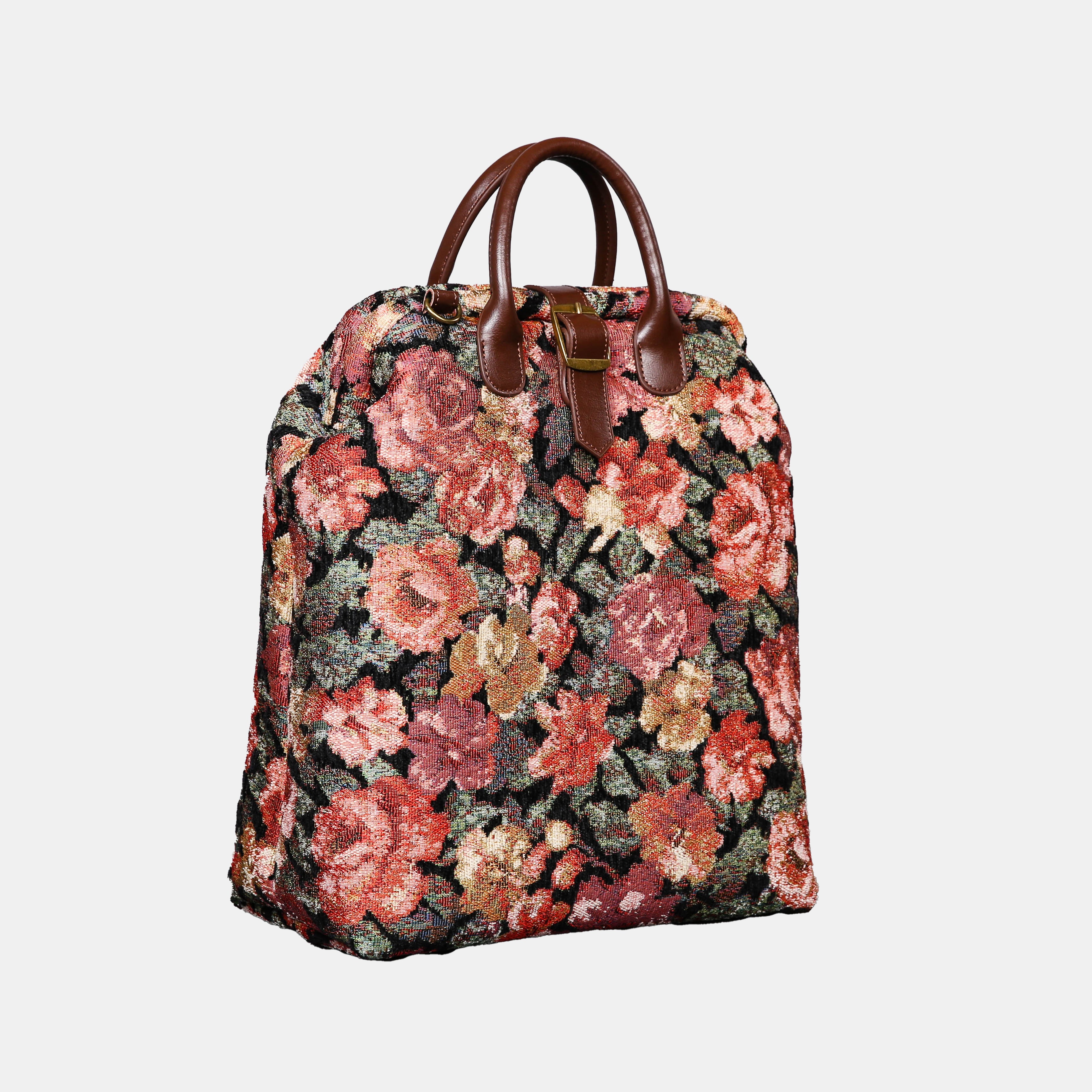 Floral Rose Carpet Laptop Backpack MCW Handmade-3