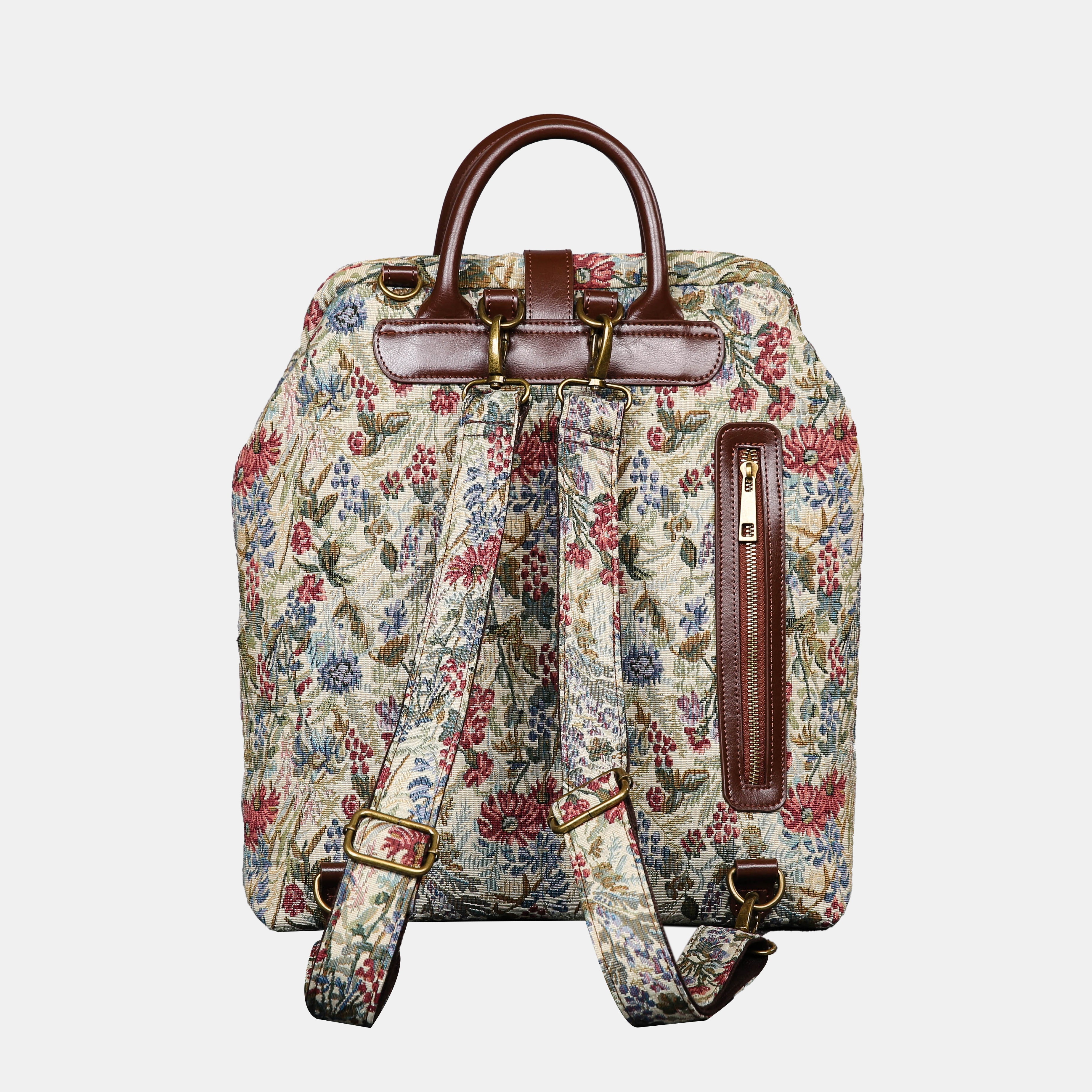 Spring Valley Mint Carpet Laptop Backpack MCW Handmade-3