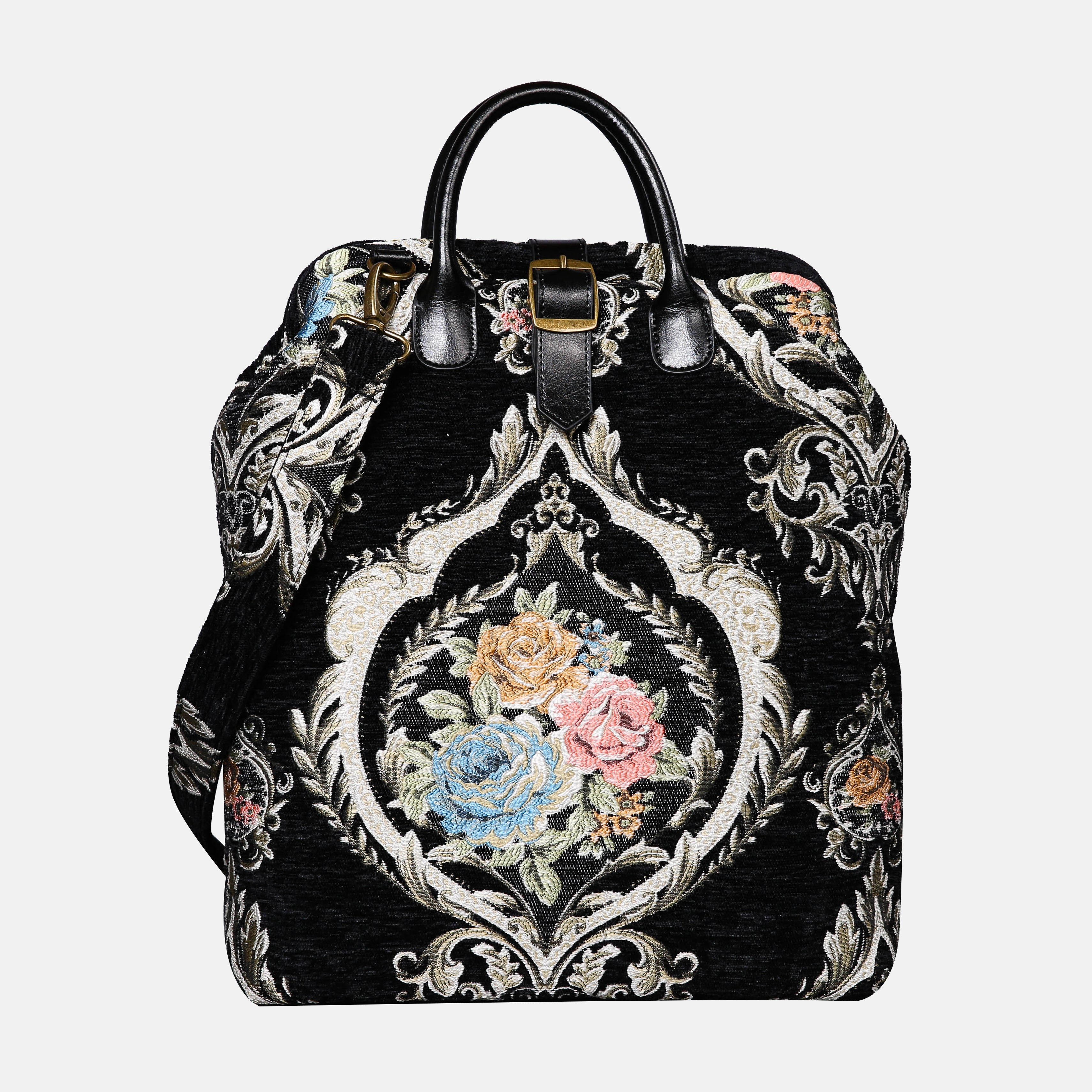 Eternal Elegance Blk Carpet Laptop Backpack  MCW Handmade-3