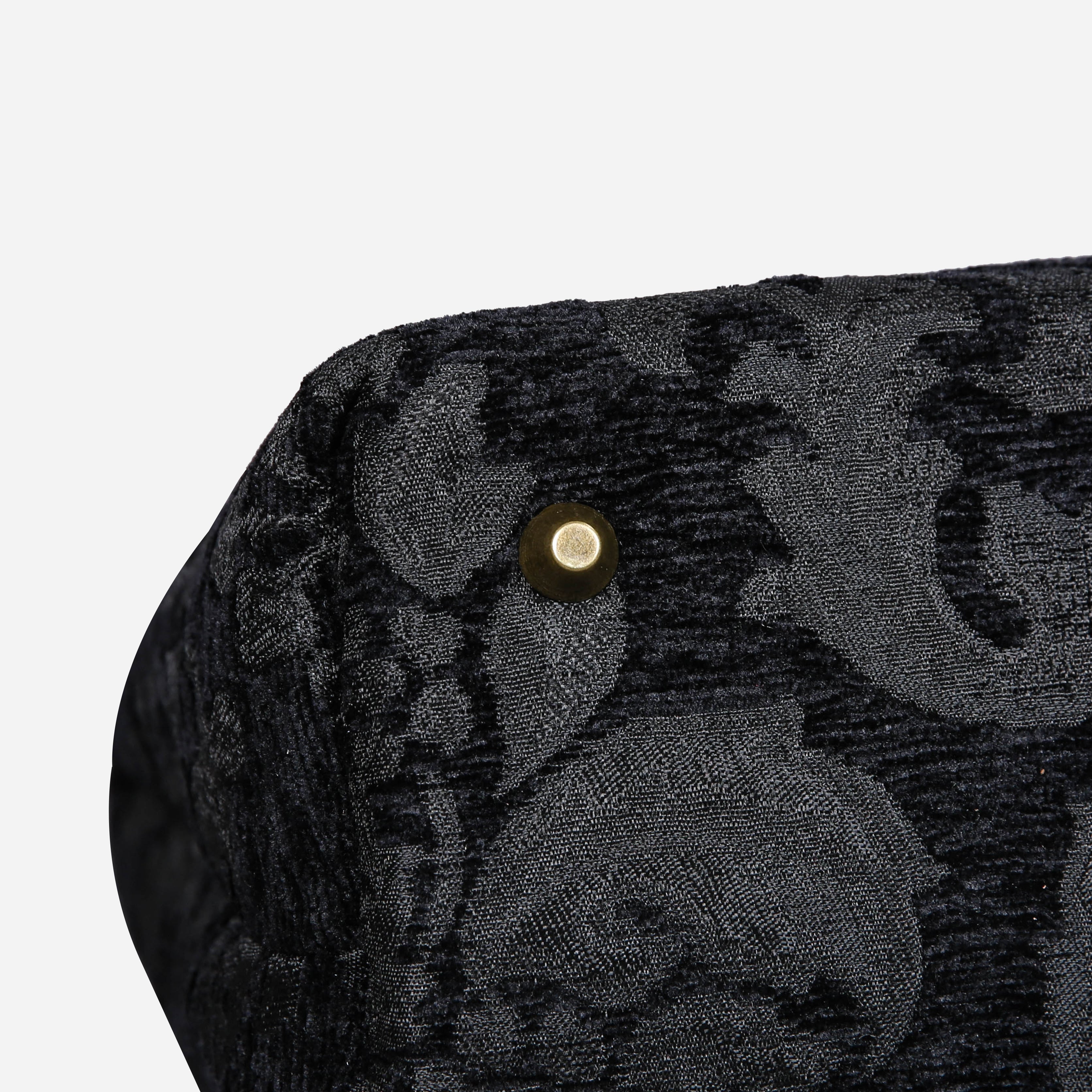 Victorian Blossom BLK/BLK Carpet Laptop Backpack MCW Handmade-6