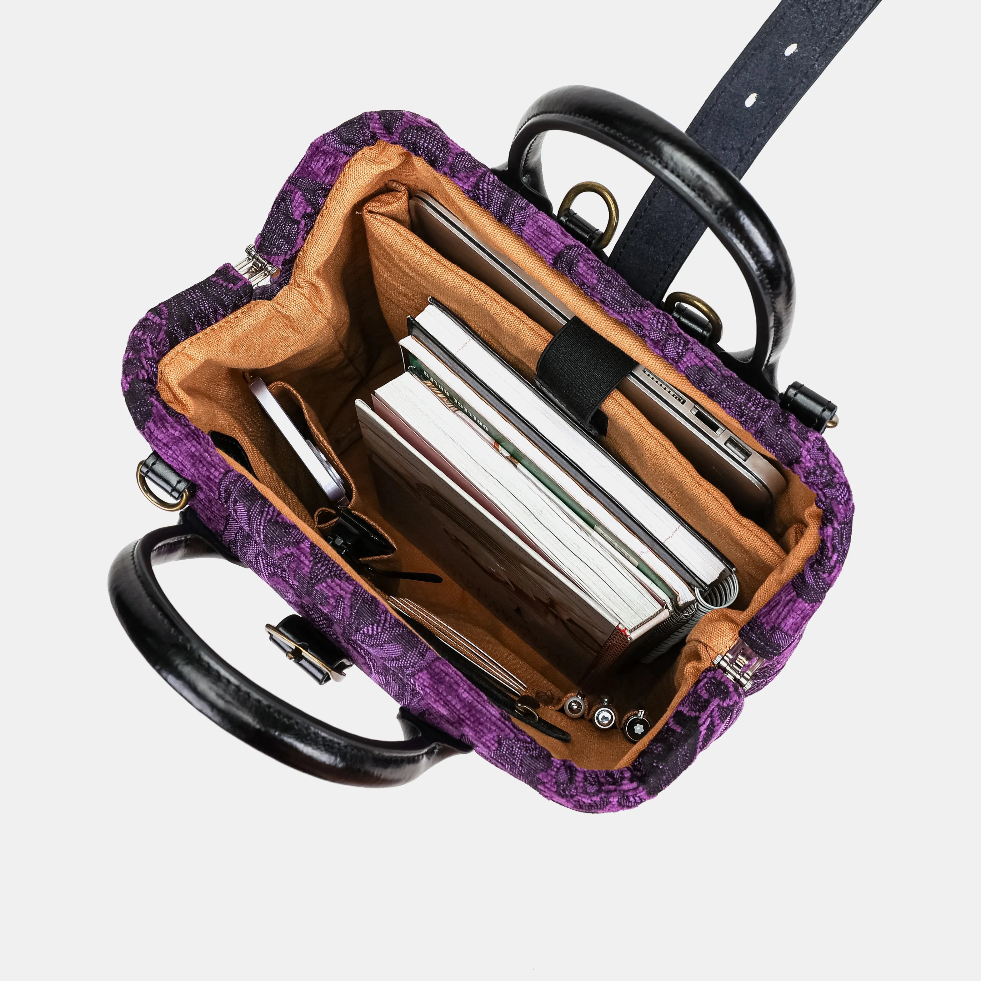Victorian Blossom Purple Carpet Laptop Backpack