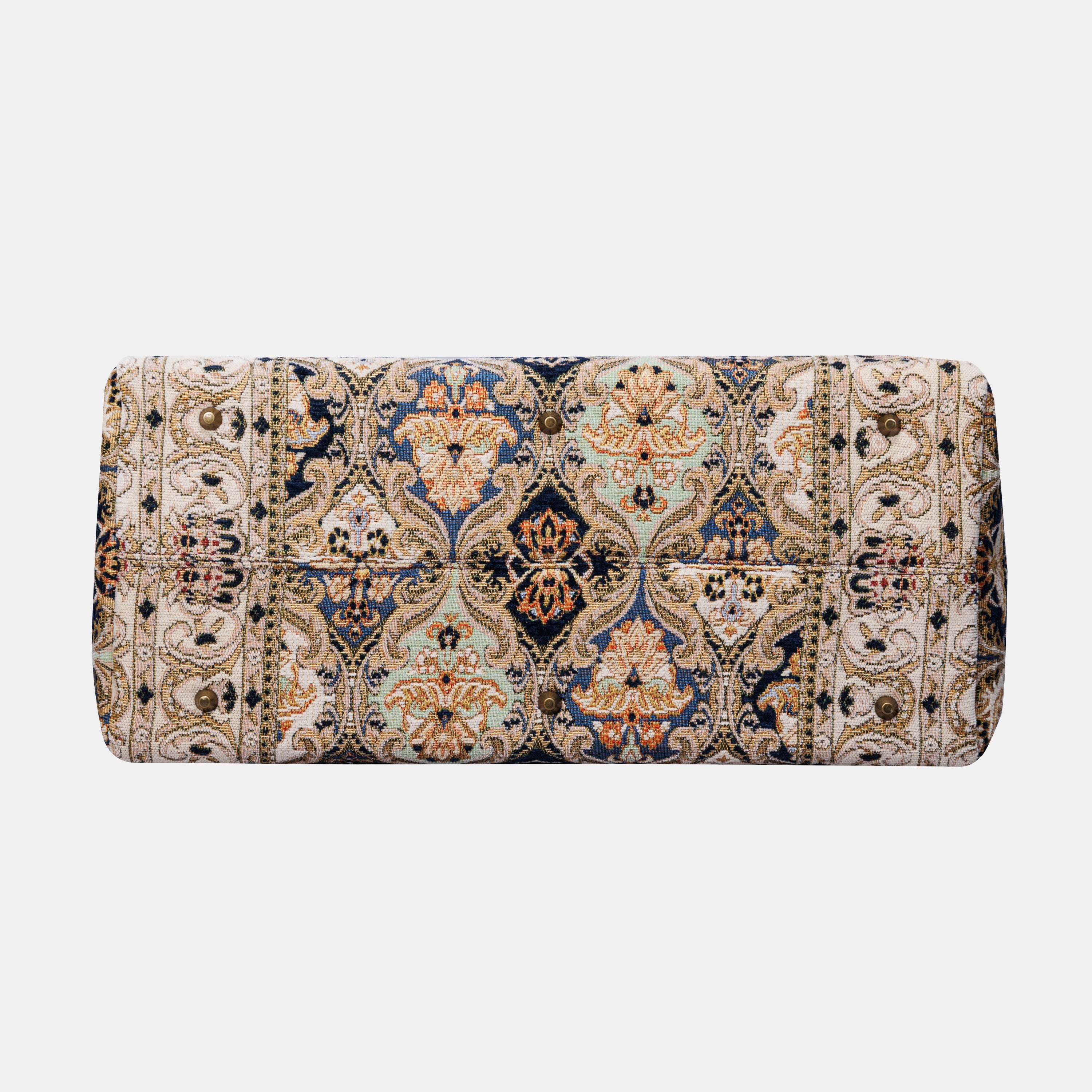 Golden Age Navy Large Carpetbag MCW Handmade-5