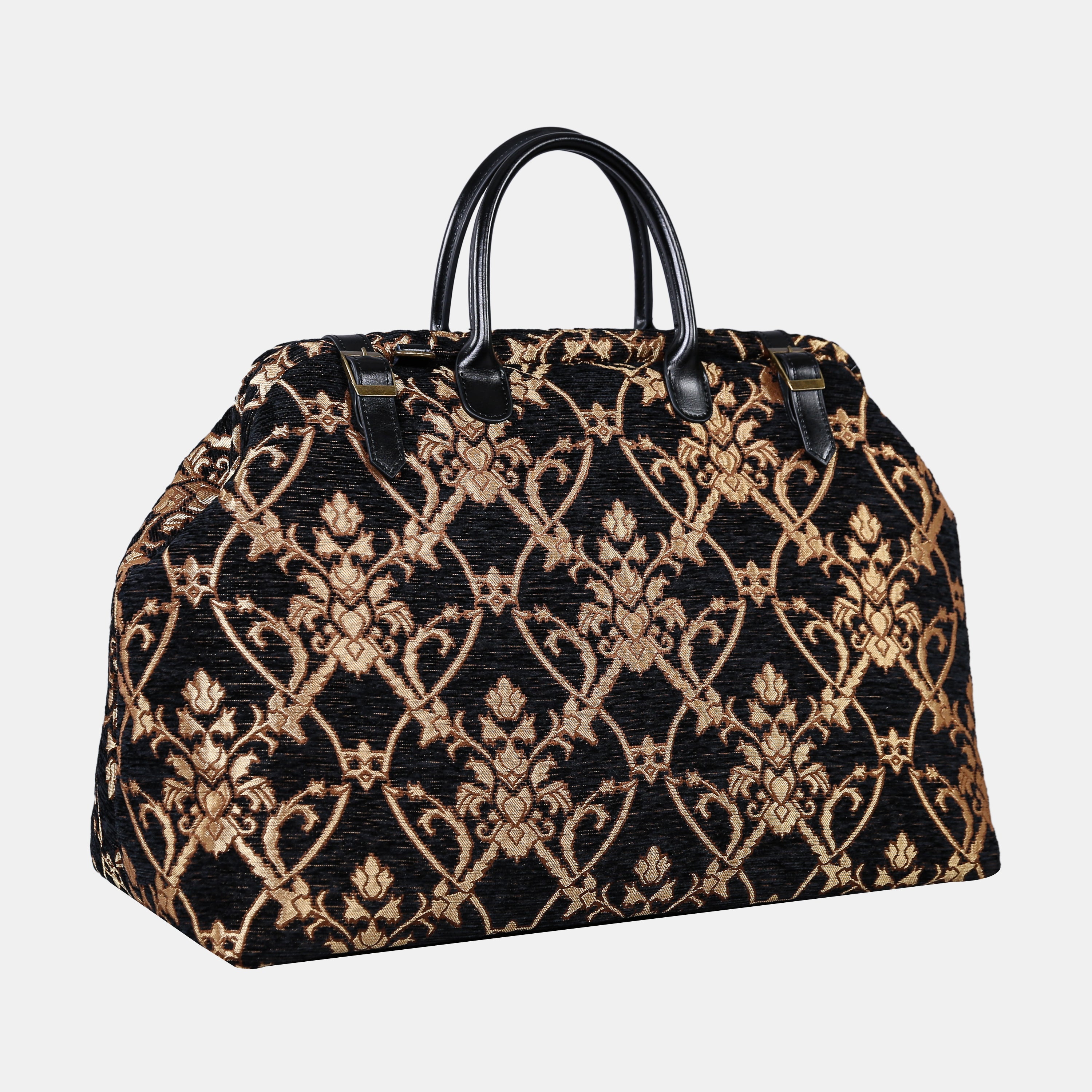 CARNABY Black Large Carpetbag  MCW Handmade-2