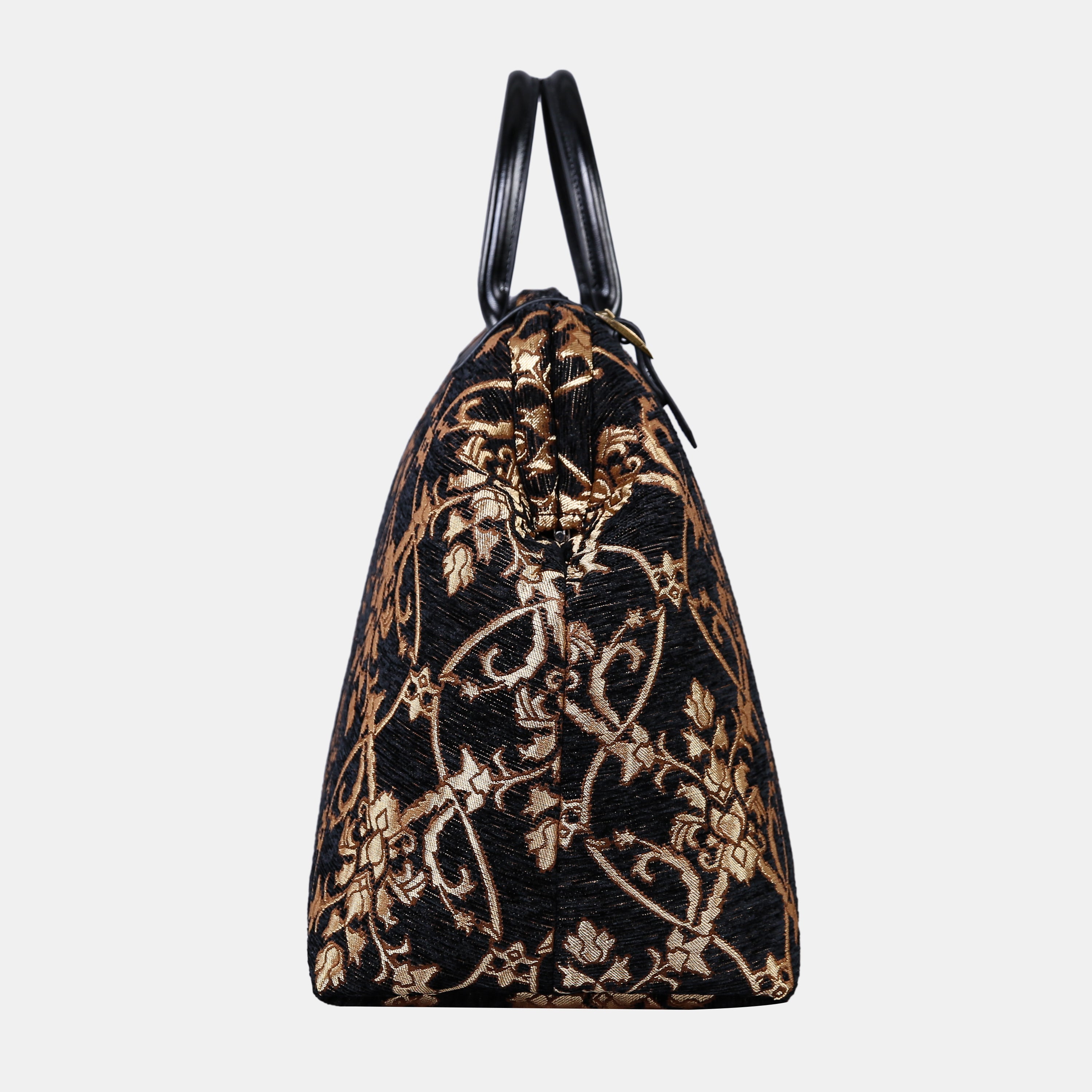 CARNABY Black Large Carpetbag  MCW Handmade-3