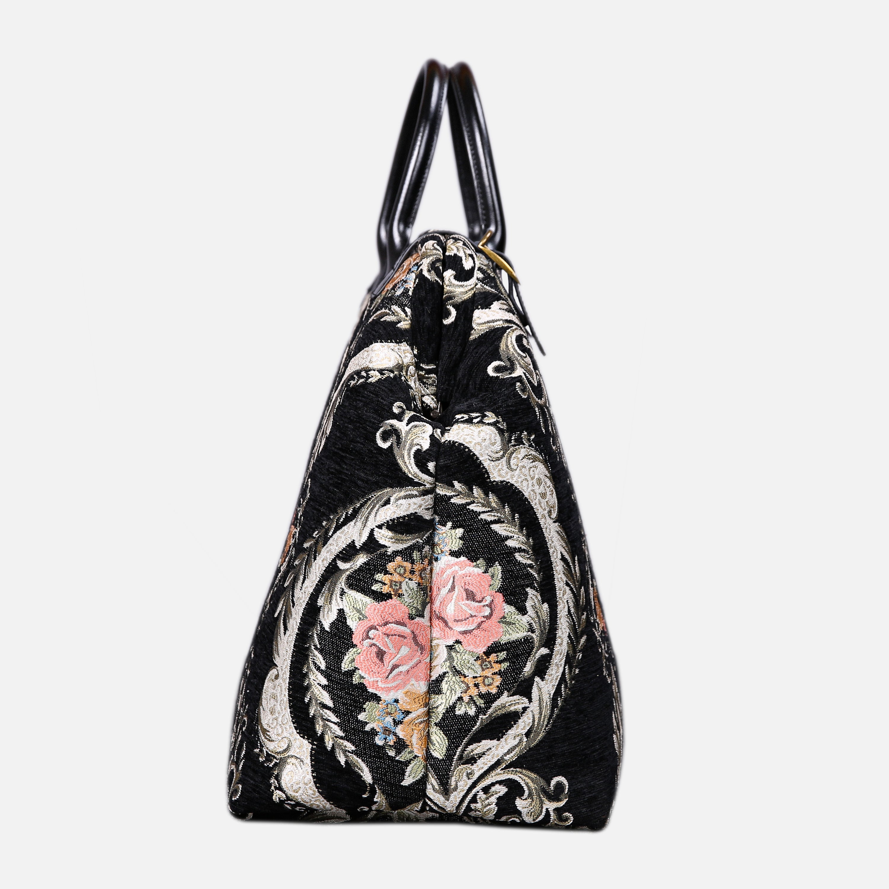 Eternal Elegance Blk Large Carpetbag MCW Handmade-2