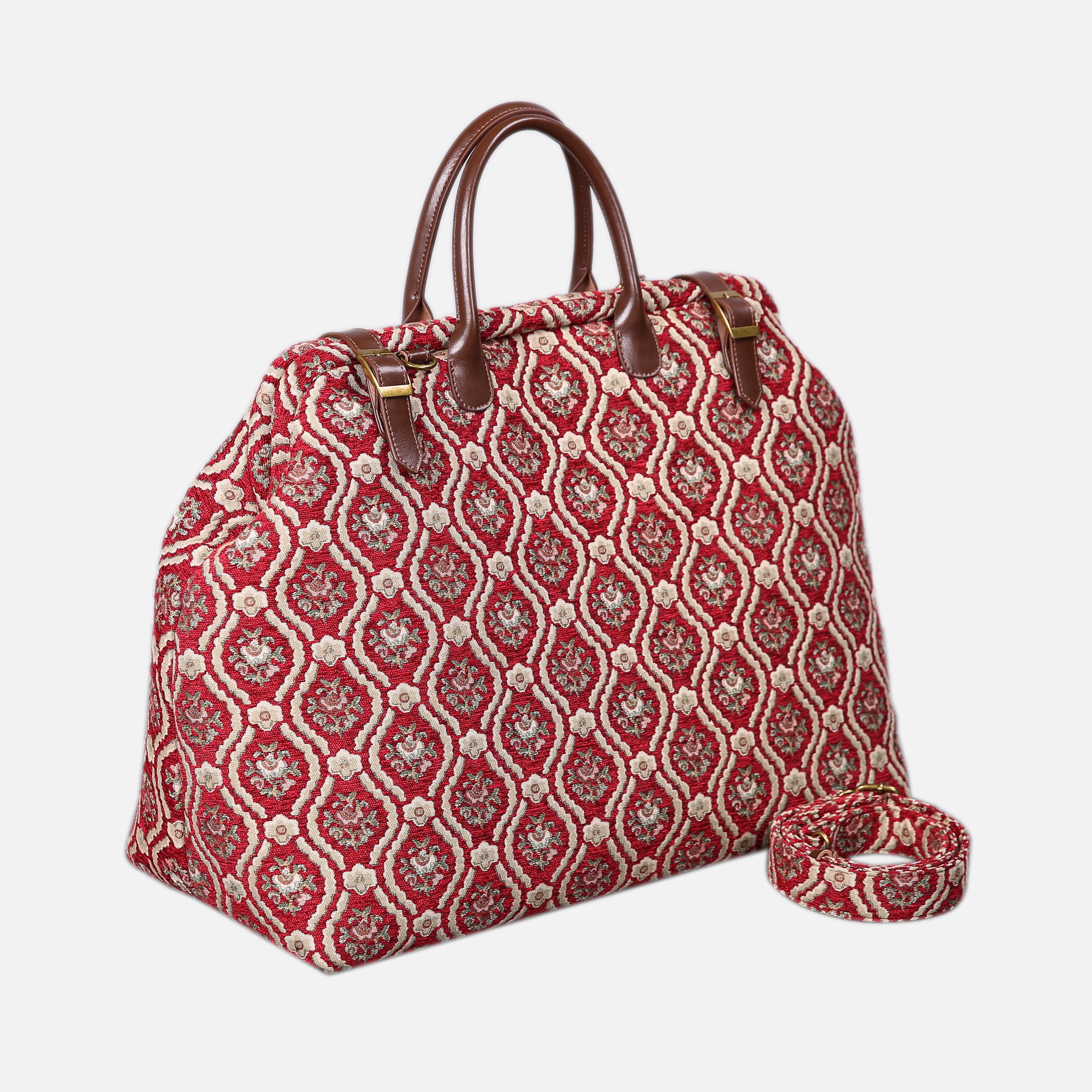Traditional Red Large Carpetbag MCW Handmade-1